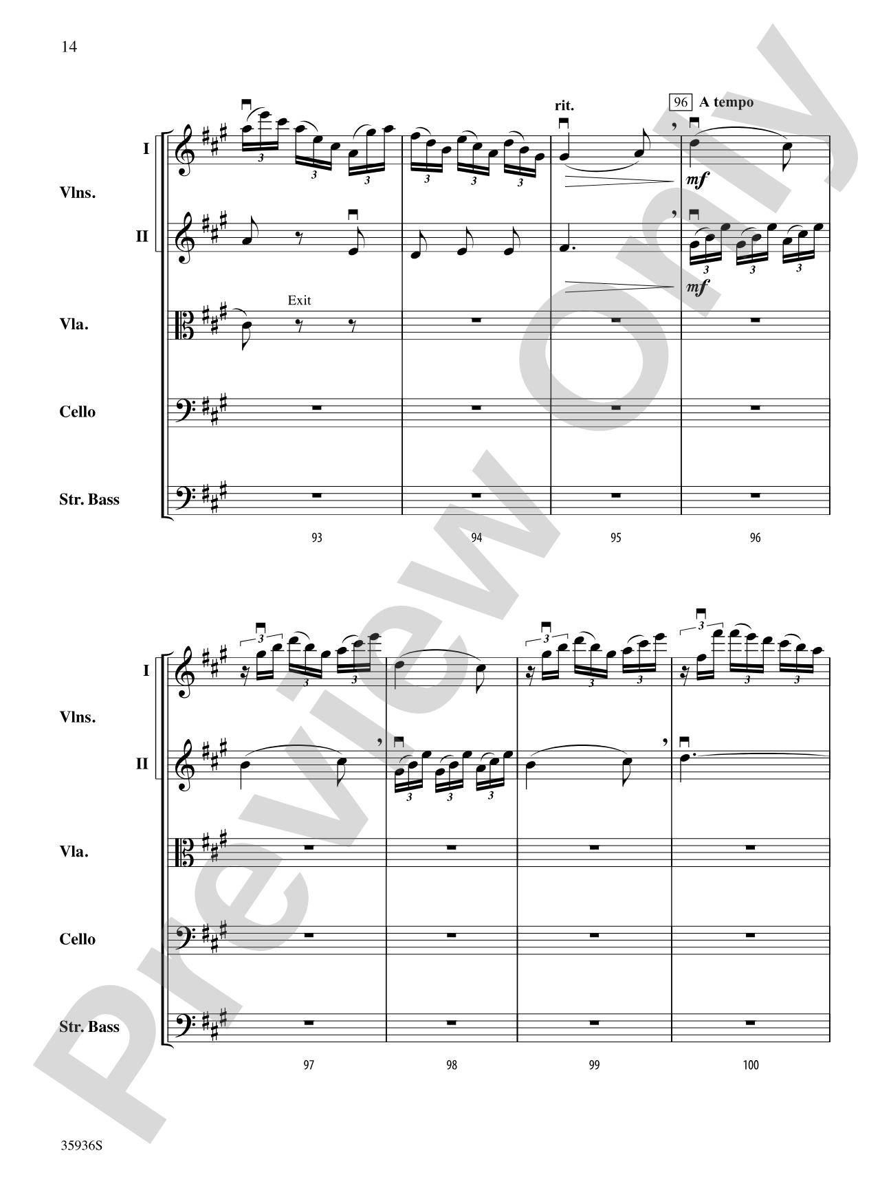 Adagio (from the Farewell Symphony): String Orchestra Conductor Score & Parts