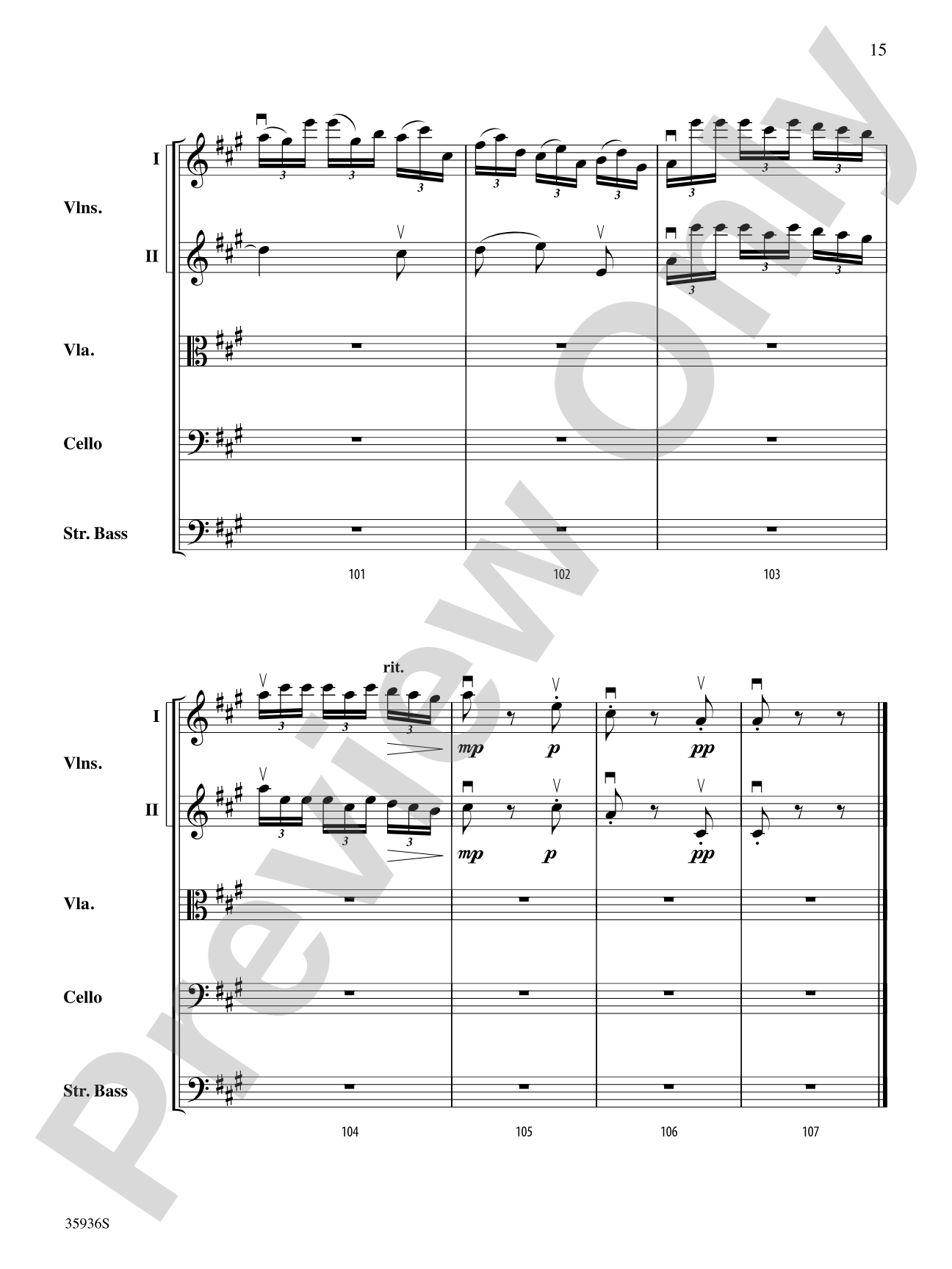 Adagio (from the Farewell Symphony): String Orchestra Conductor Score & Parts