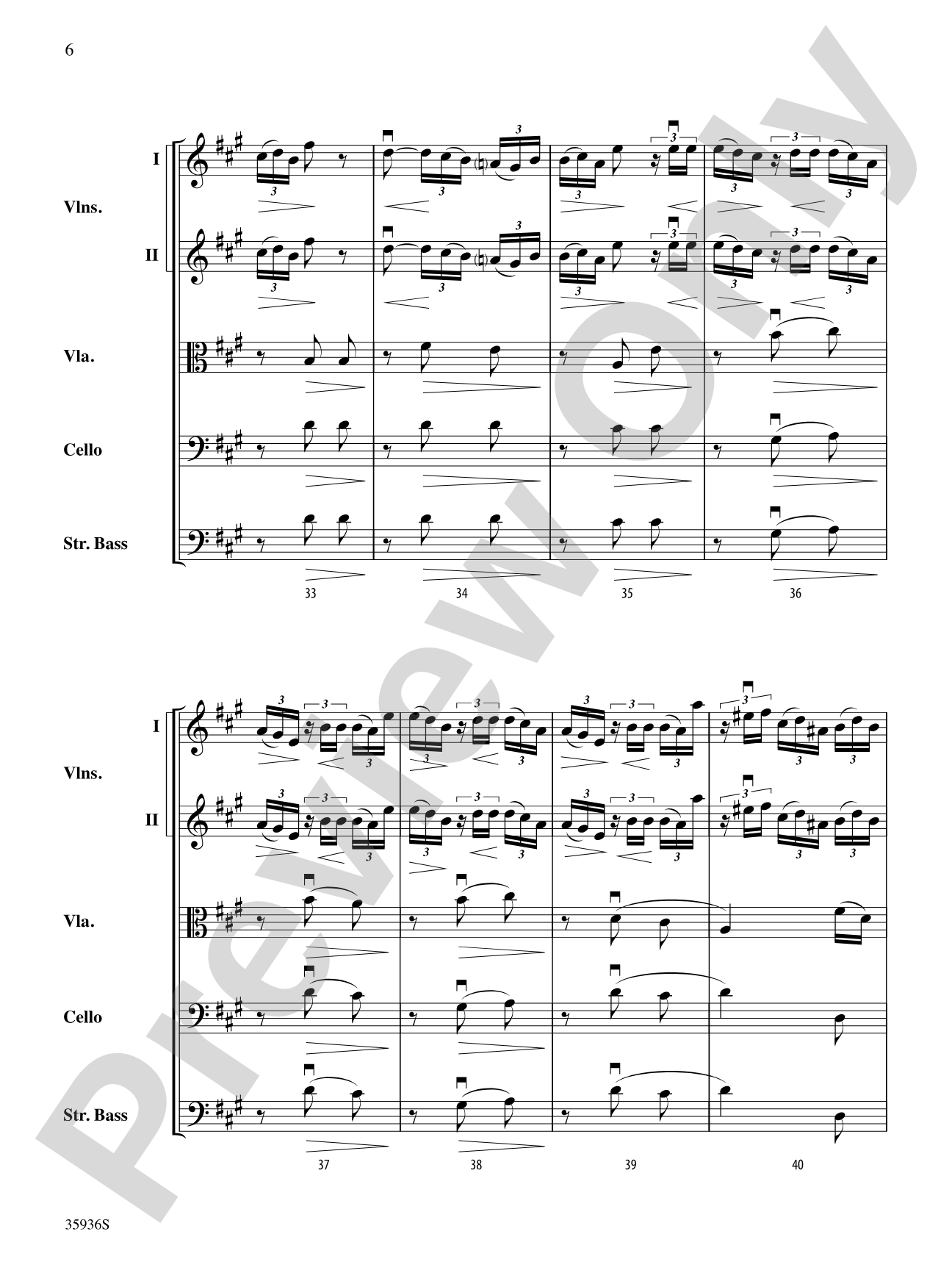Adagio (from the Farewell Symphony): String Orchestra Conductor Score & Parts