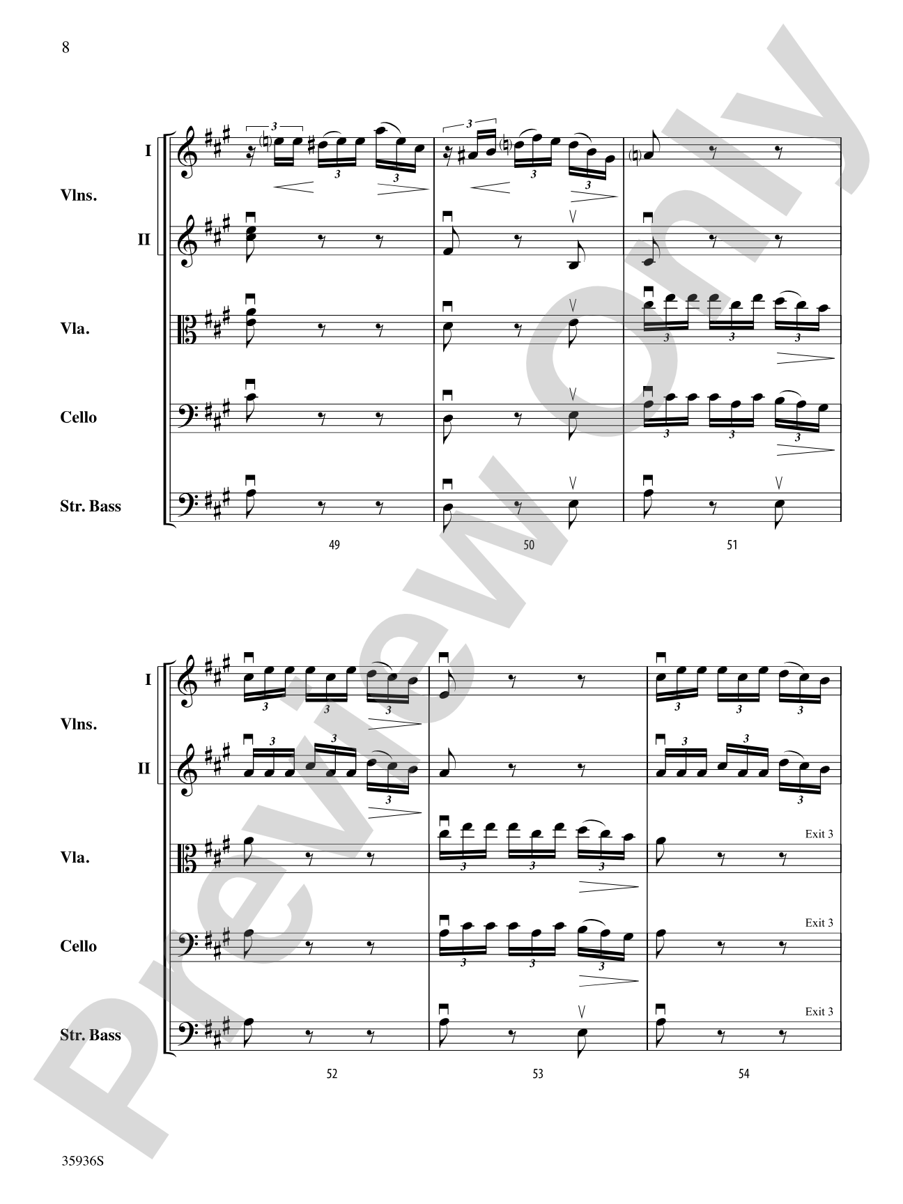 Adagio (from the Farewell Symphony): String Orchestra Conductor Score & Parts
