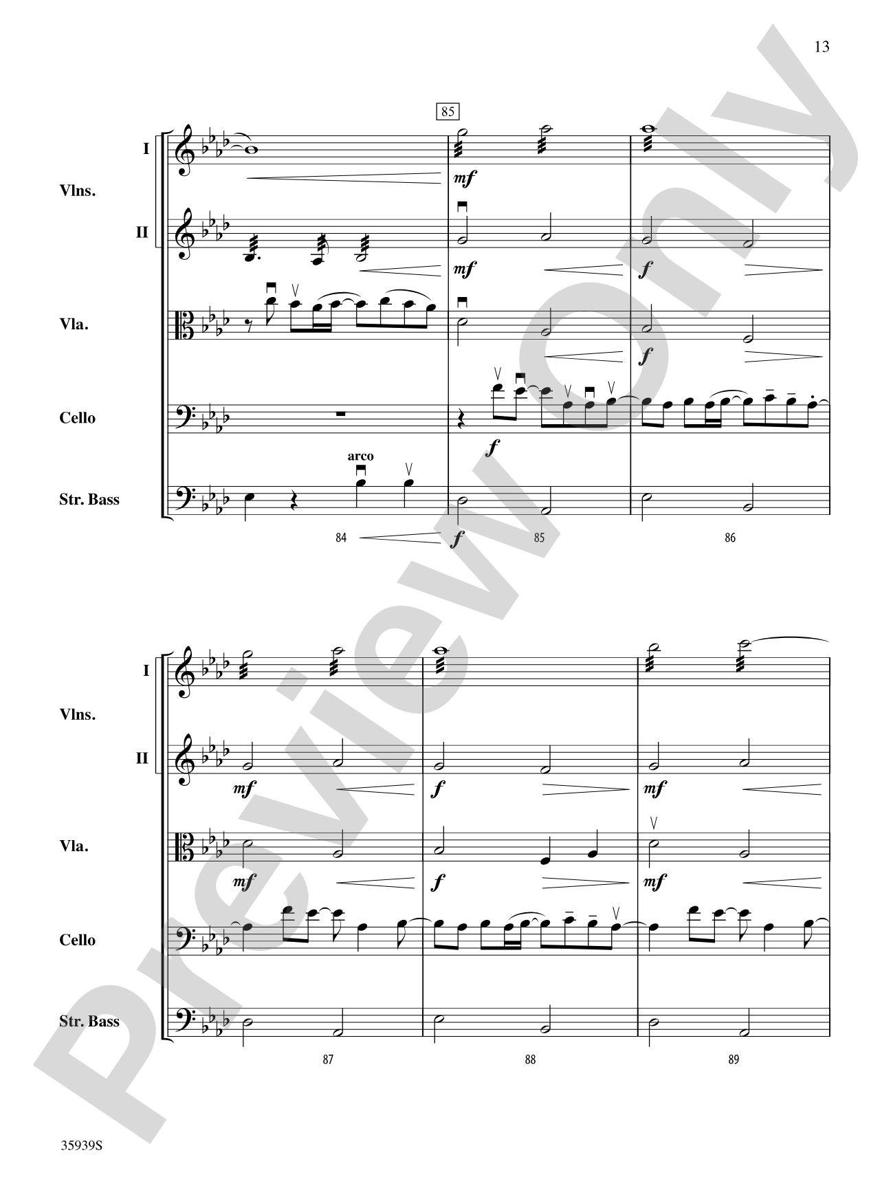 American Idiot -- The Musical, Selections from: String Orchestra Conductor Score & Parts