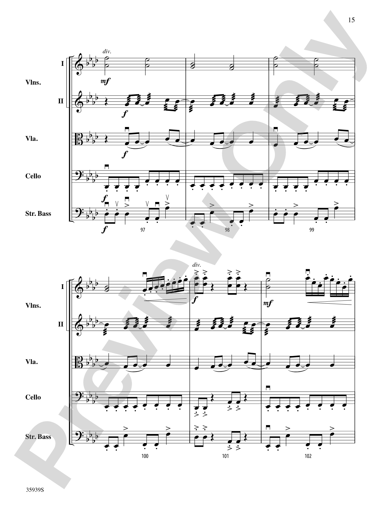 American Idiot -- The Musical, Selections from: String Orchestra Conductor Score & Parts