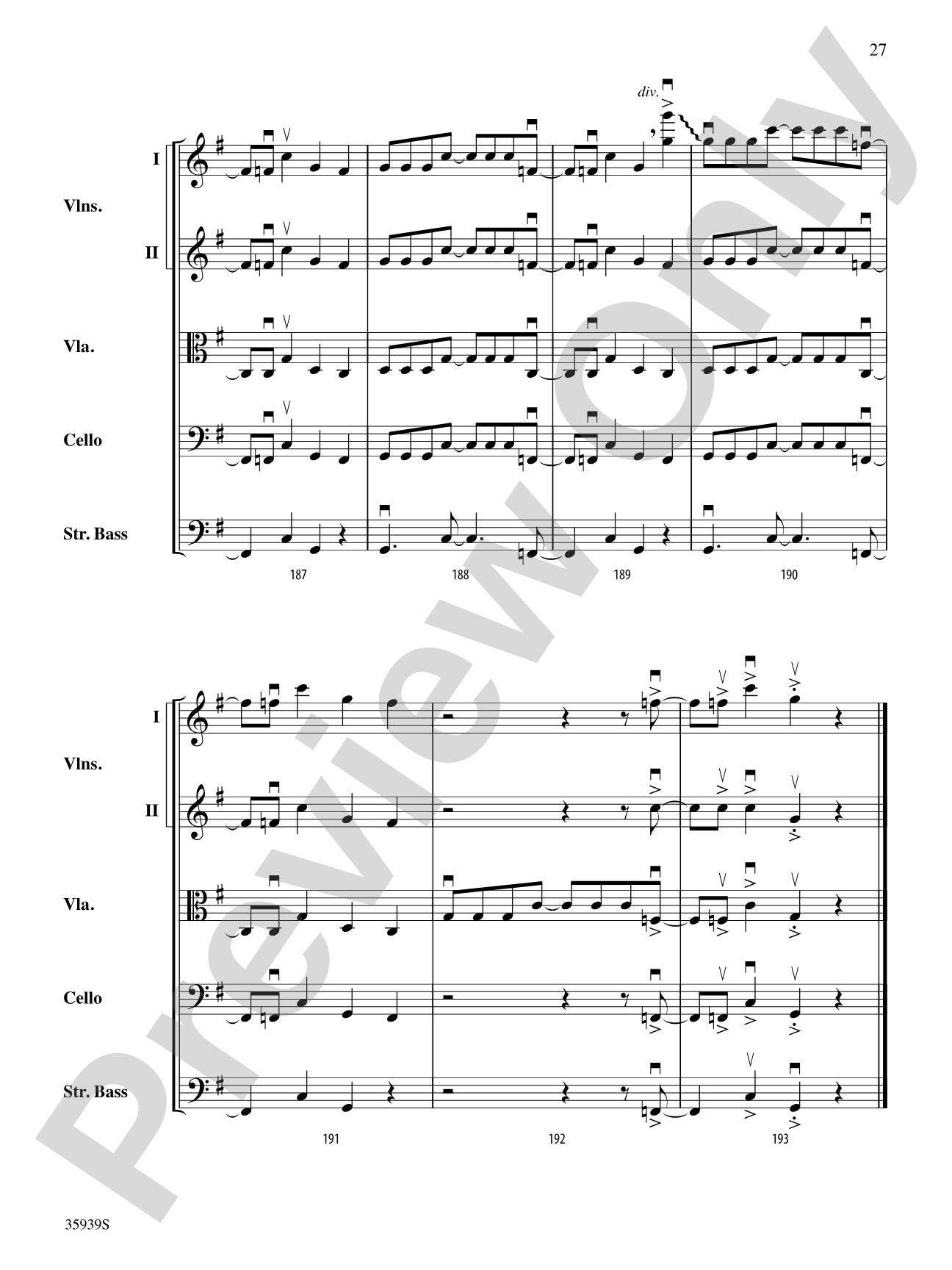 American Idiot -- The Musical, Selections from: String Orchestra Conductor Score & Parts