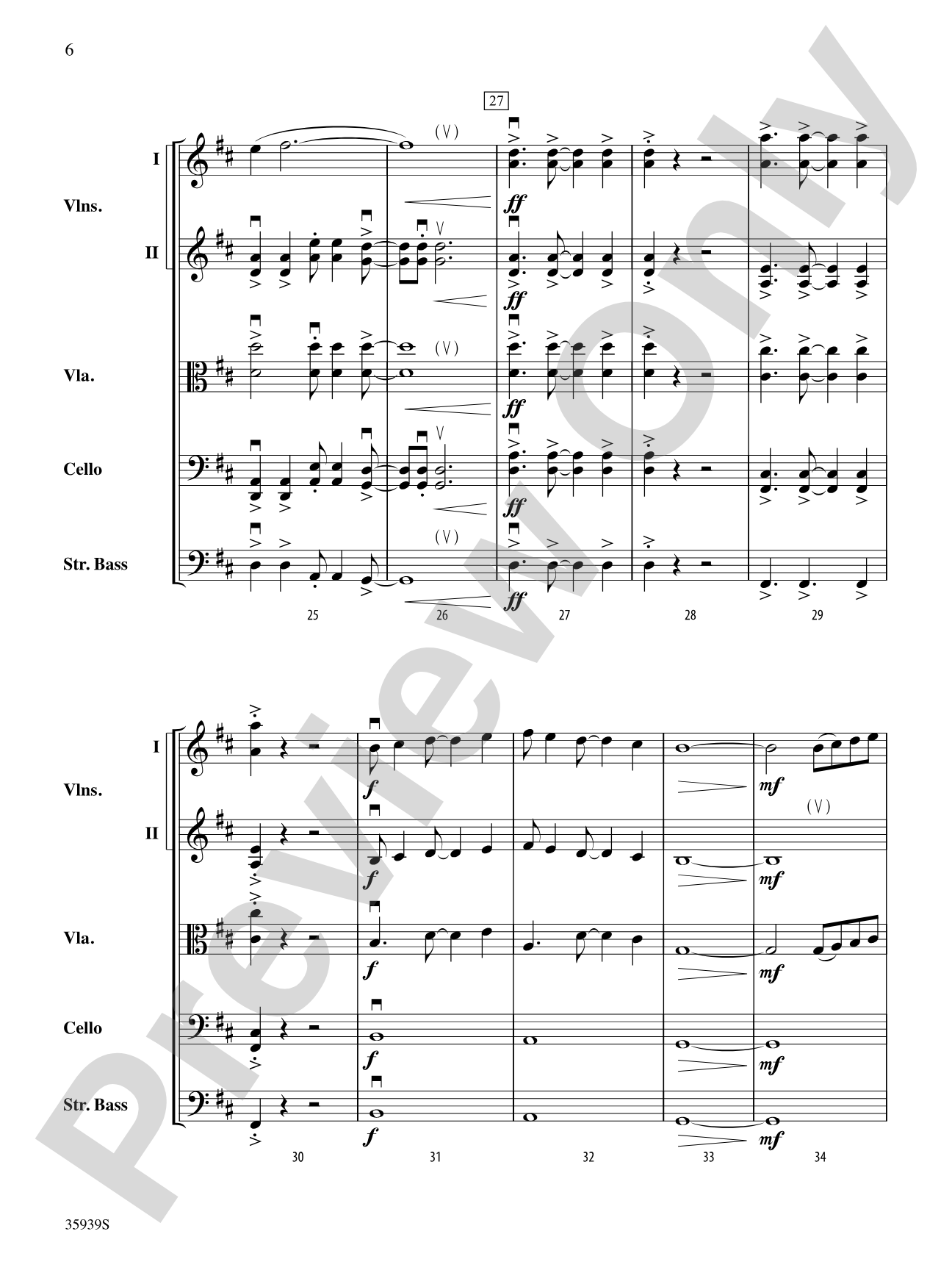 American Idiot -- The Musical, Selections from: String Orchestra Conductor Score & Parts