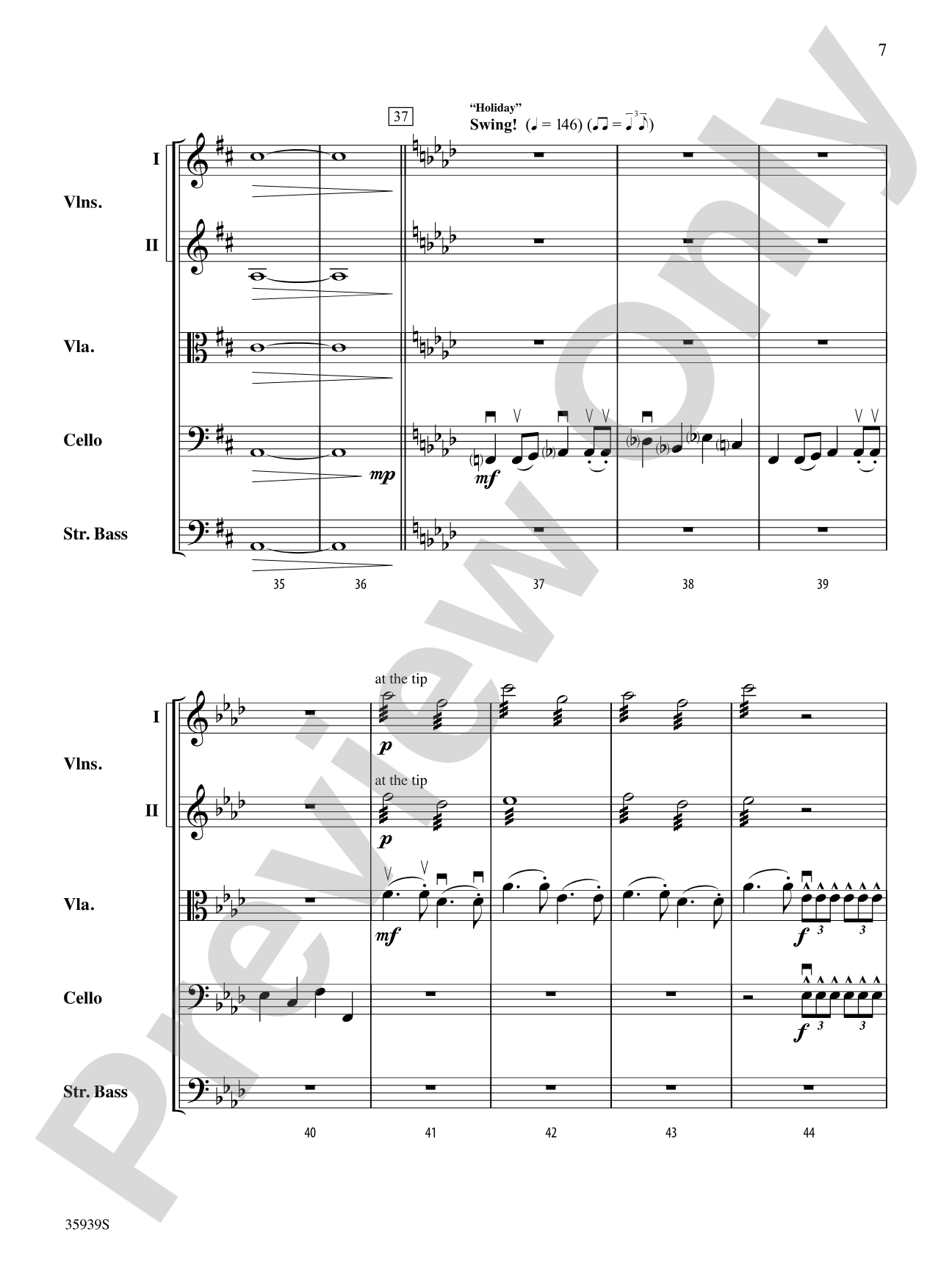 American Idiot -- The Musical, Selections from: String Orchestra Conductor Score & Parts