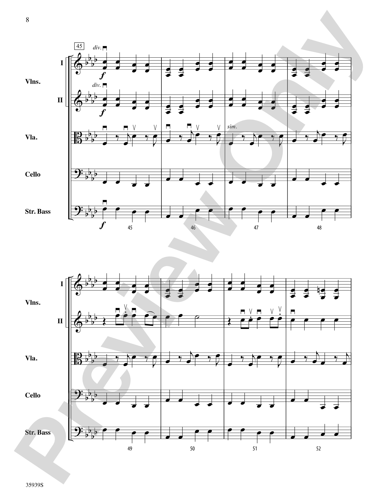 American Idiot -- The Musical, Selections from: String Orchestra Conductor Score & Parts