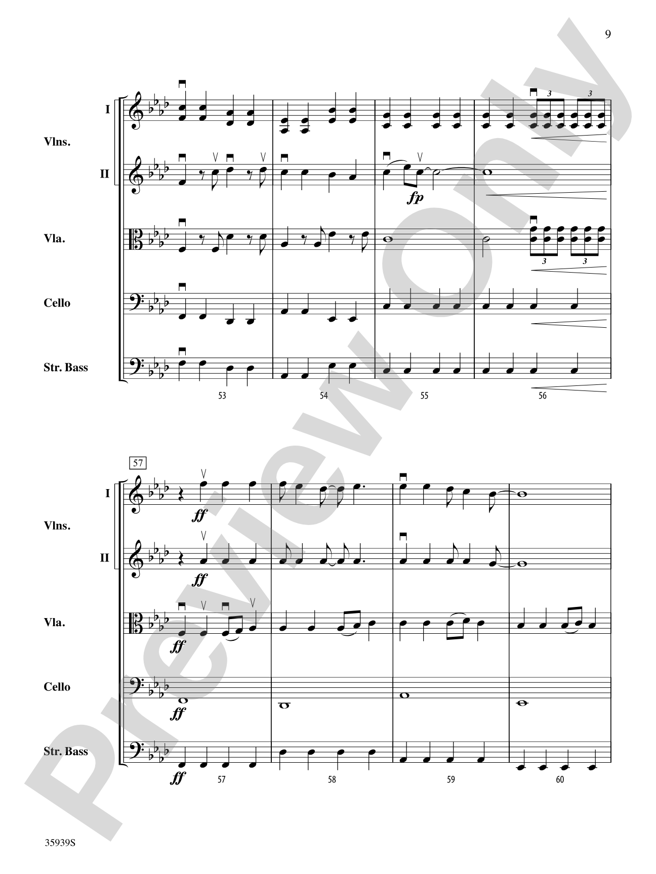 American Idiot -- The Musical, Selections from: String Orchestra Conductor Score & Parts