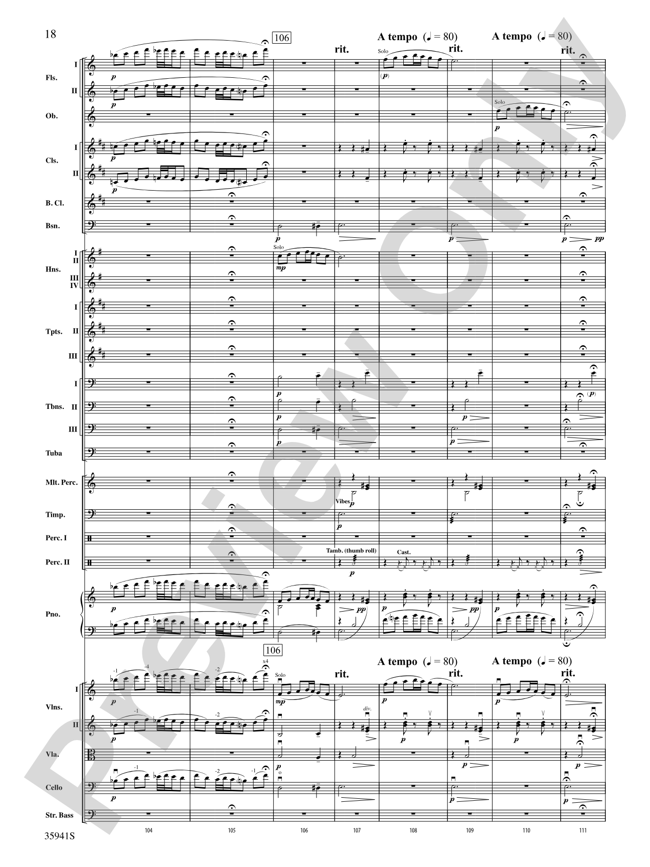 Asturias: Full Orchestra Conductor Score & Parts