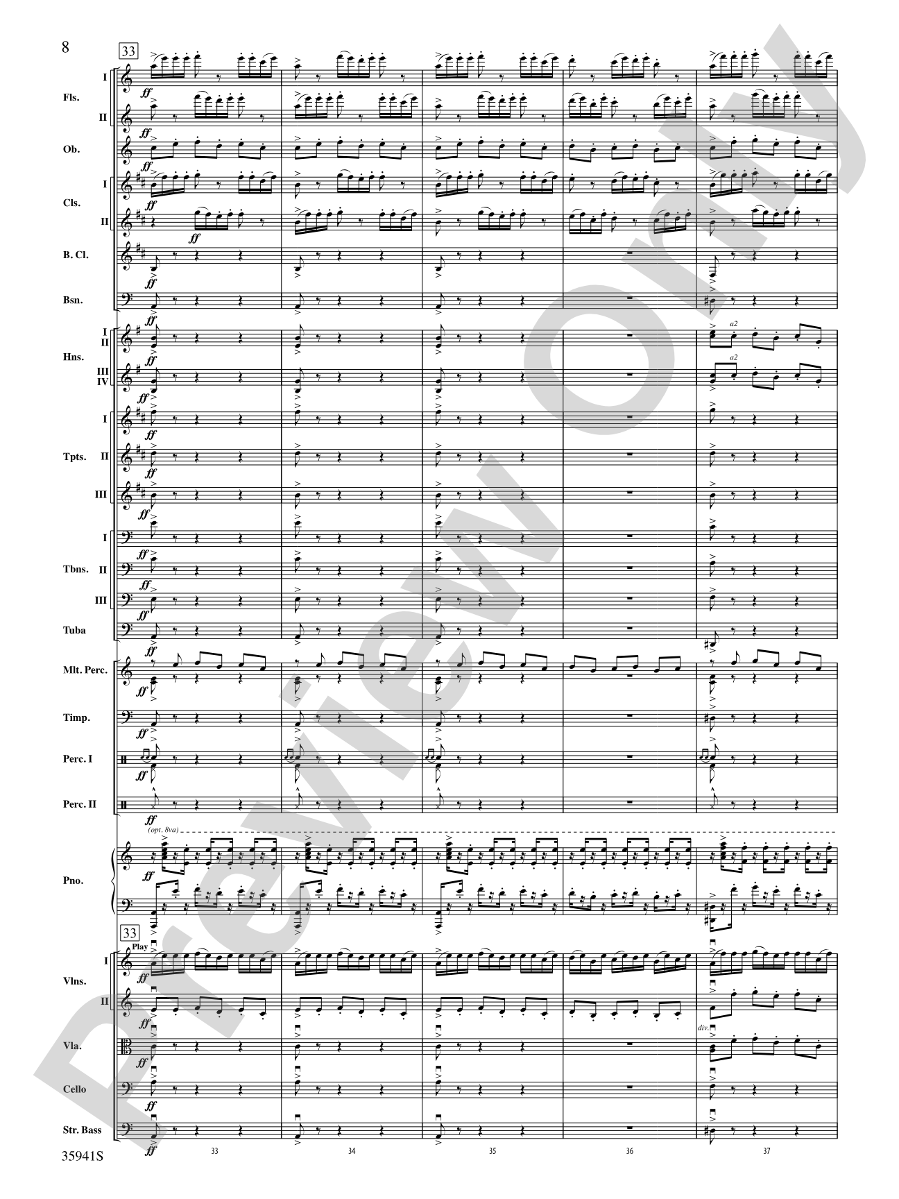 Asturias: Full Orchestra Conductor Score & Parts