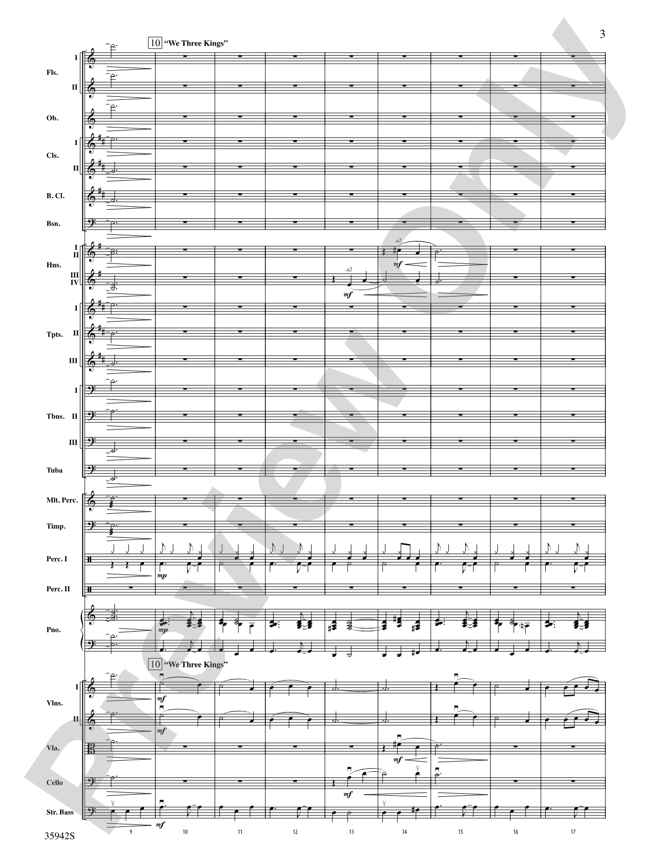 A Swingin' Holiday: Full Orchestra Conductor Score & Parts