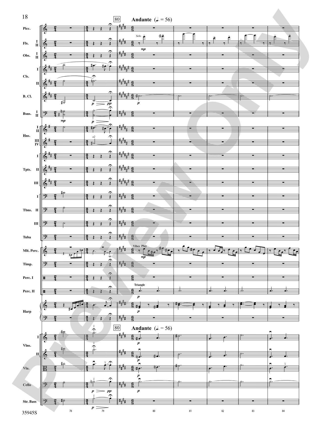 The Sea Hawk: Full Orchestra Conductor Score & Parts