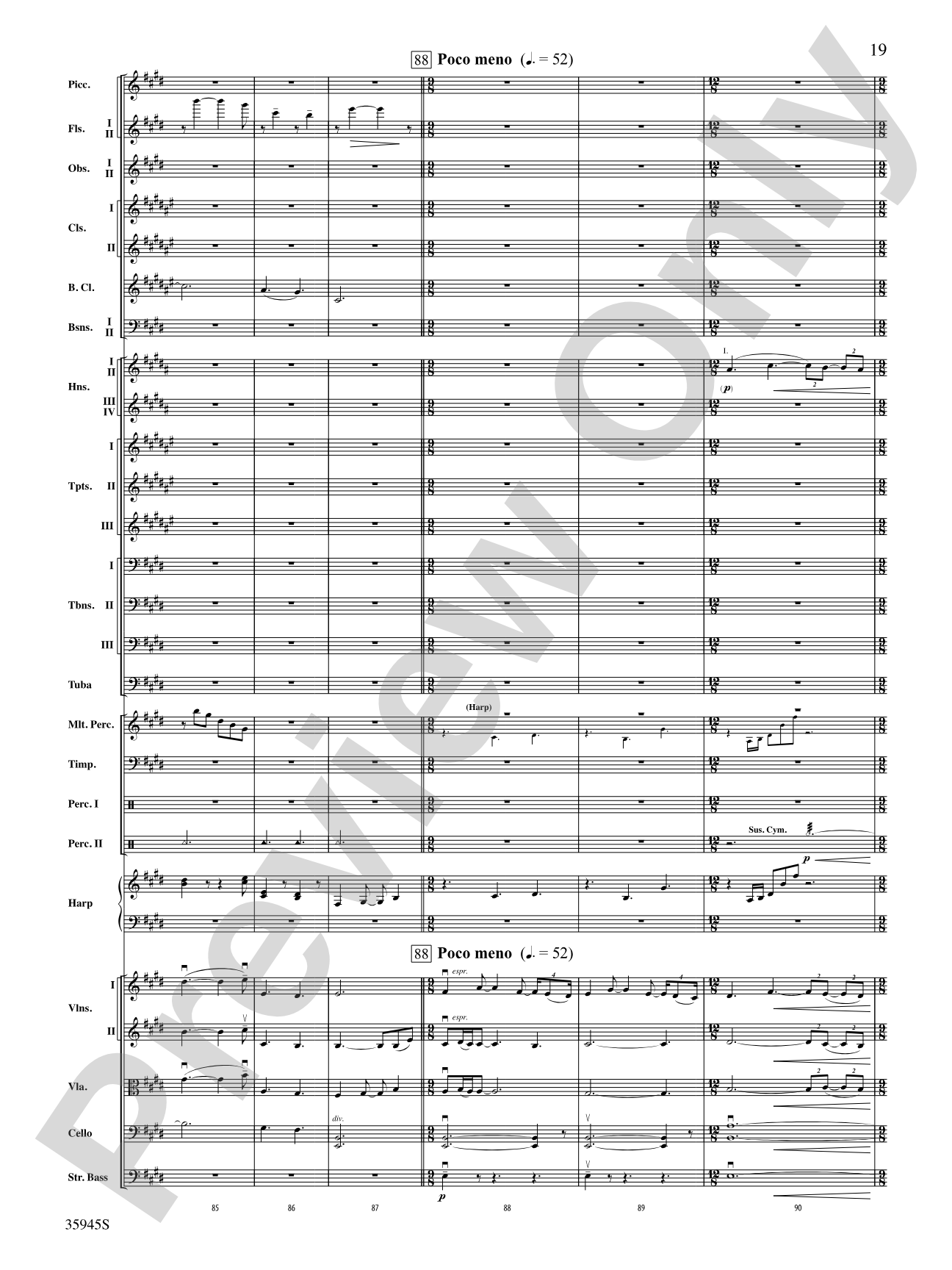The Sea Hawk: Full Orchestra Conductor Score & Parts