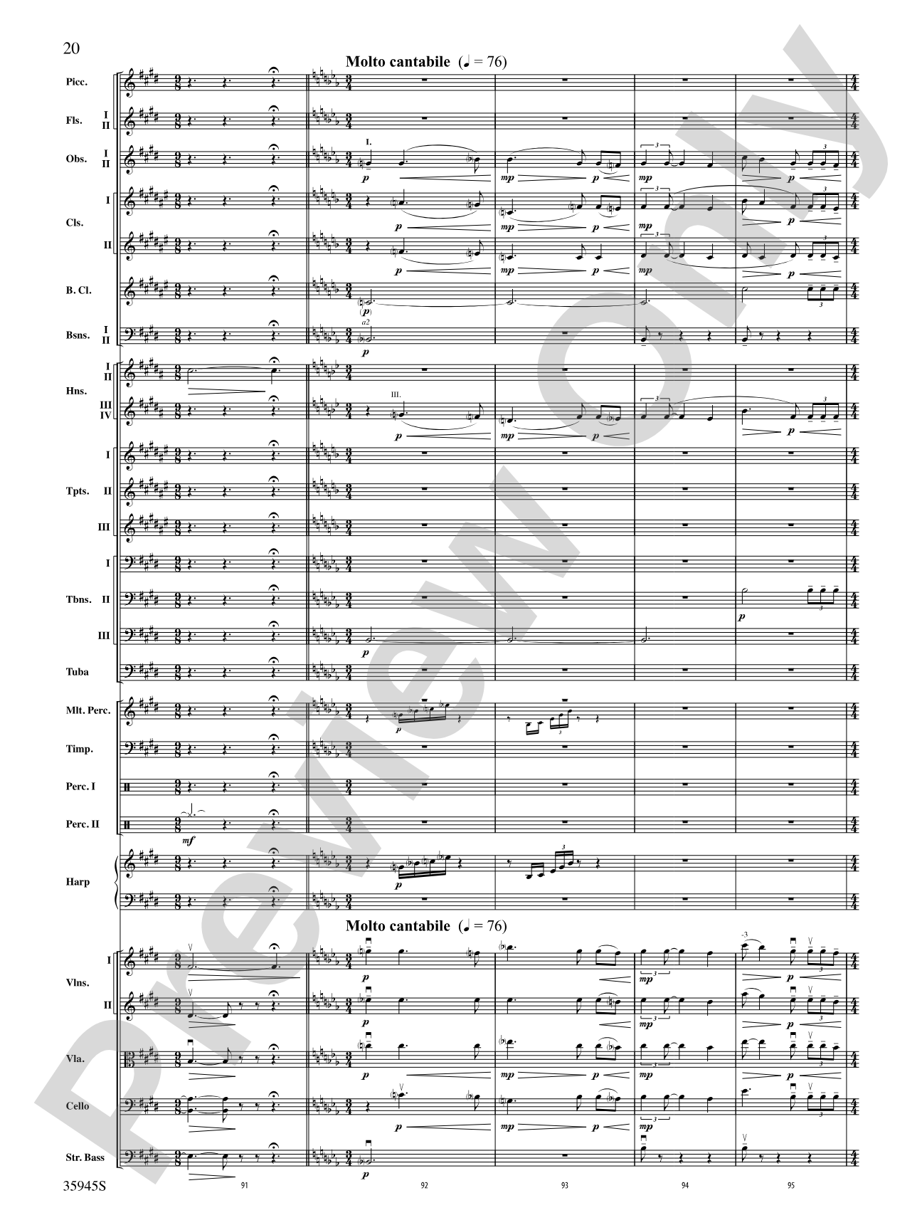 The Sea Hawk: Full Orchestra Conductor Score & Parts