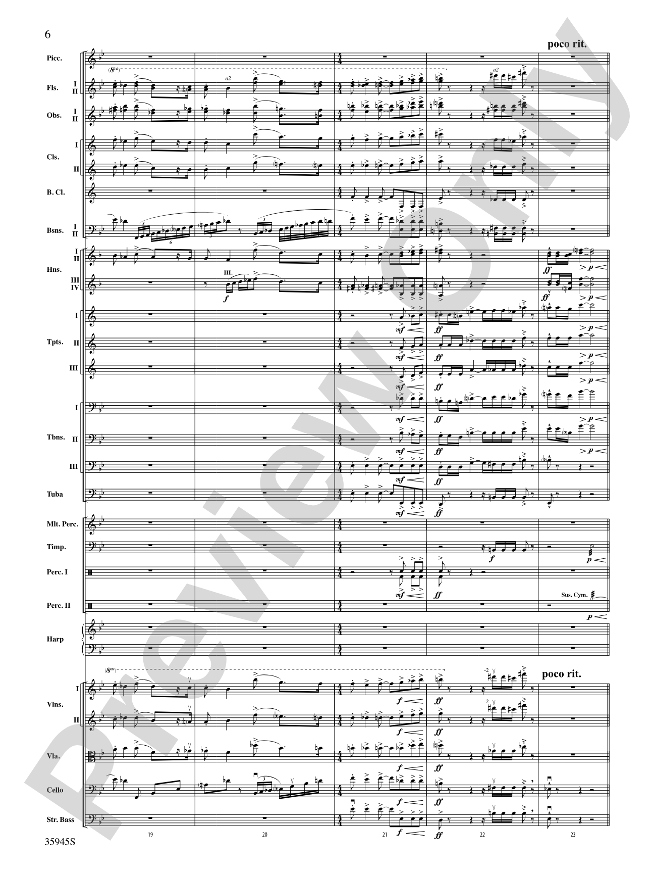 The Sea Hawk: Full Orchestra Conductor Score & Parts
