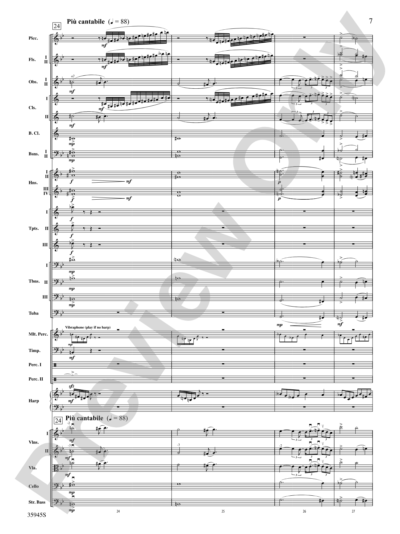 The Sea Hawk: Full Orchestra Conductor Score & Parts
