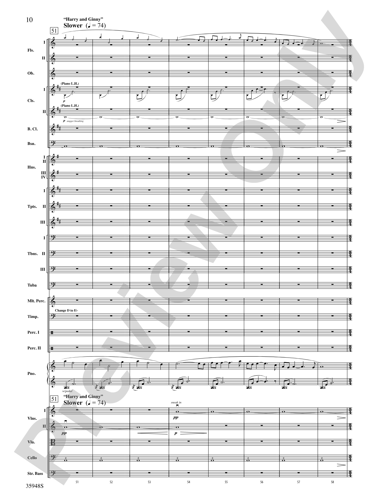 Harry Potter and the Deathly Hallows, Part 1, Suite from: Full Orchestra Conductor Score & Parts