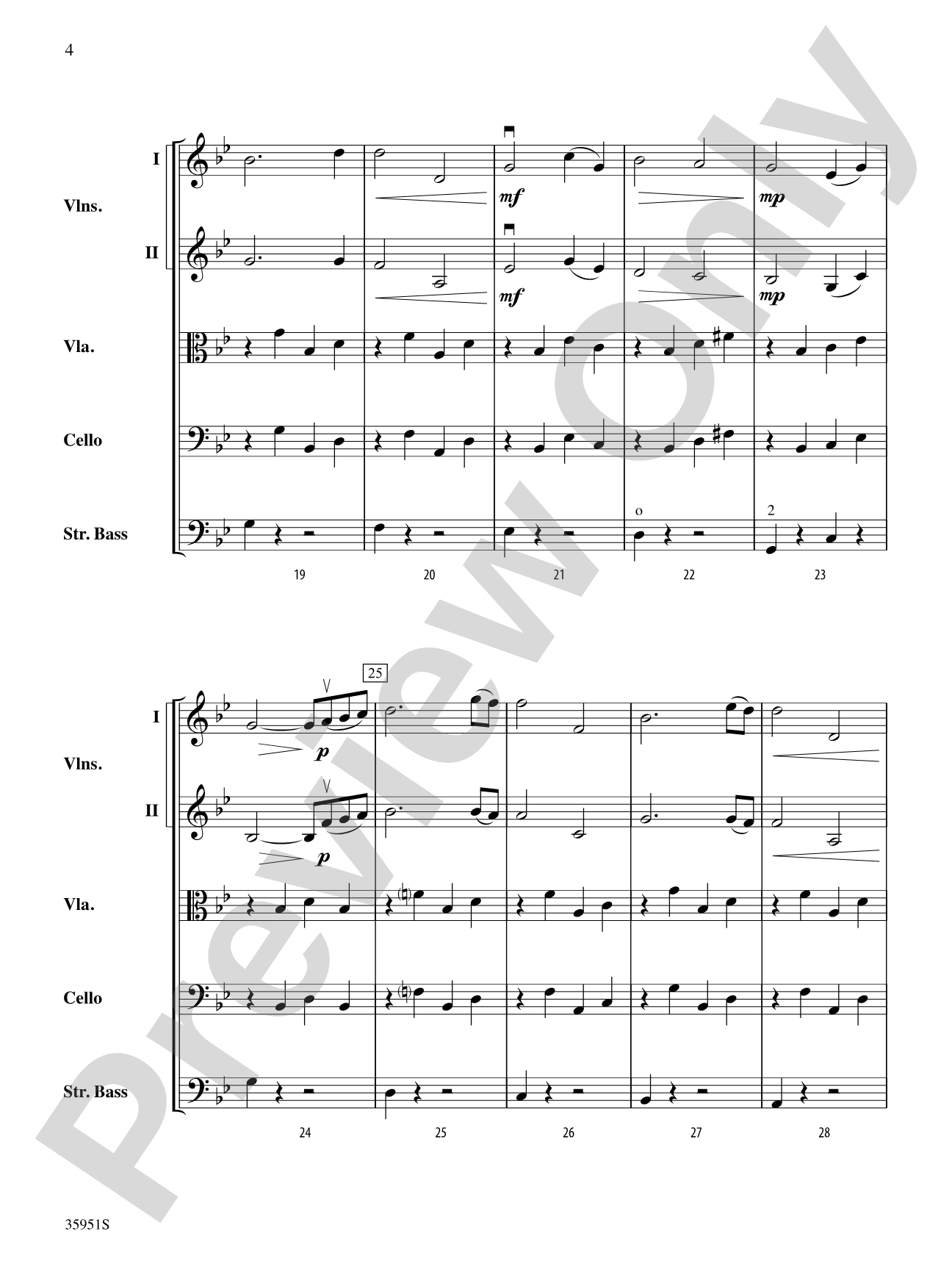 Romance, Op. 75, No. 1: String Orchestra Conductor Score & Parts