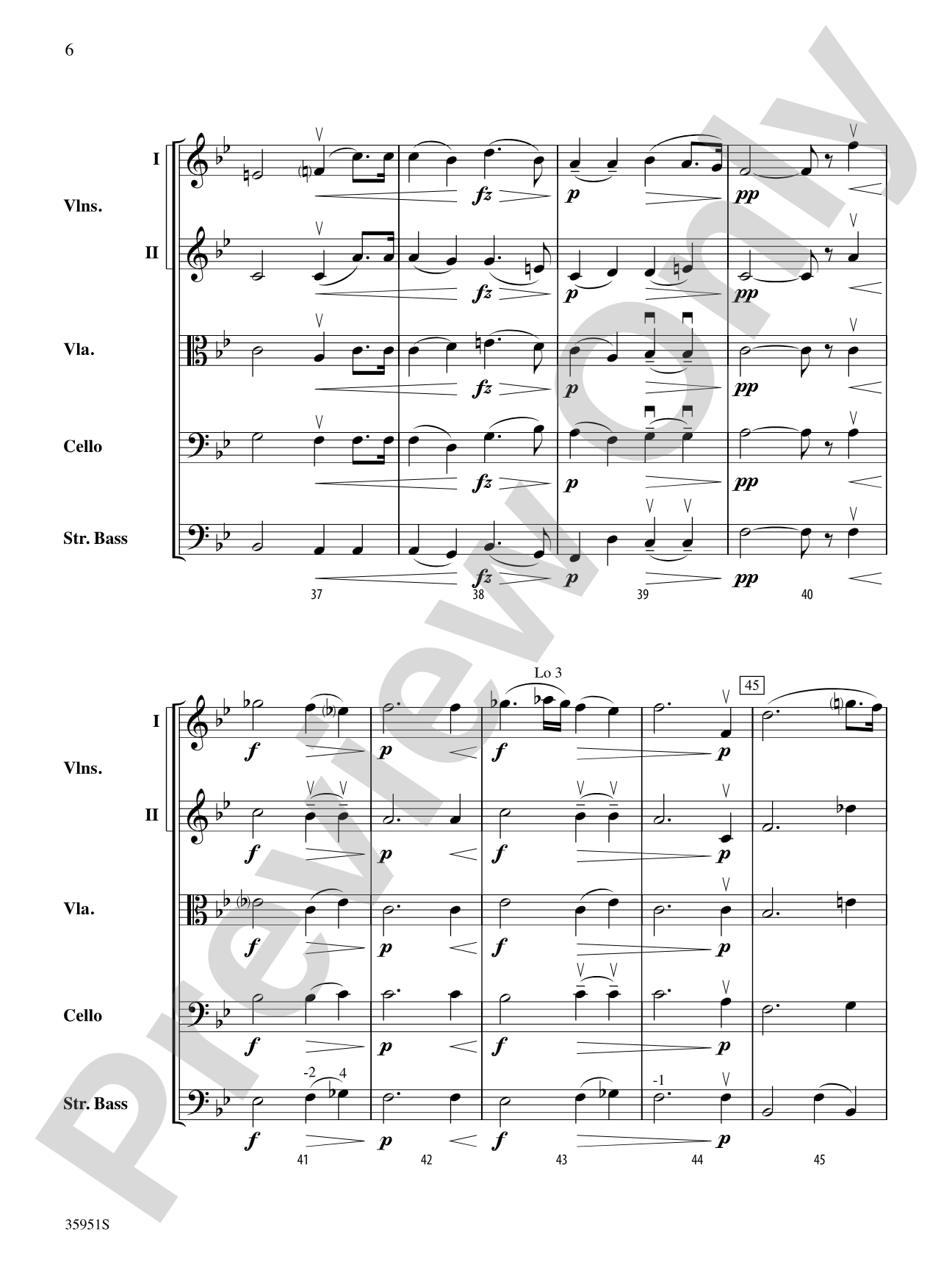 Romance, Op. 75, No. 1: String Orchestra Conductor Score & Parts