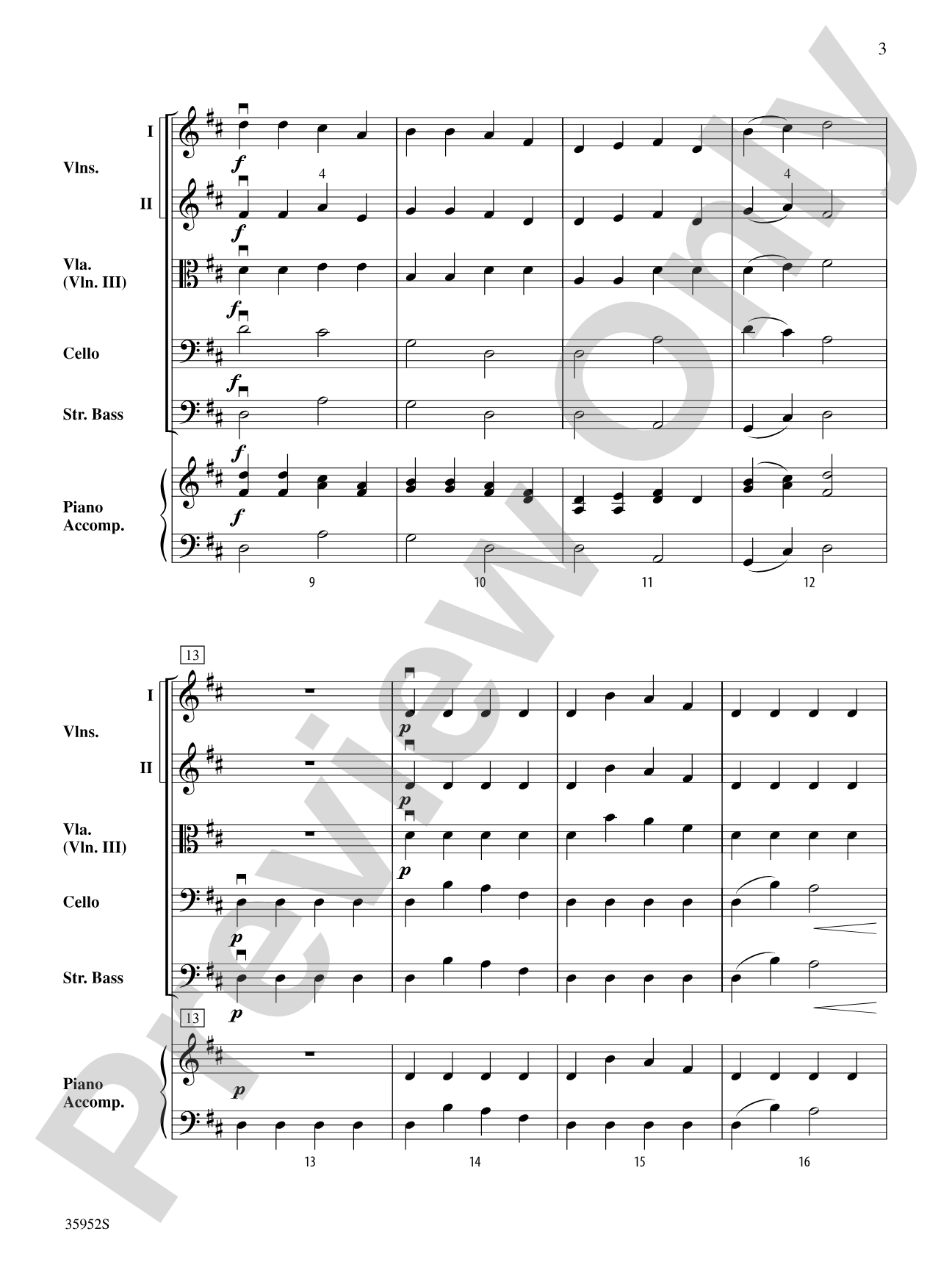 American Rounds: String Orchestra Conductor Score & Parts