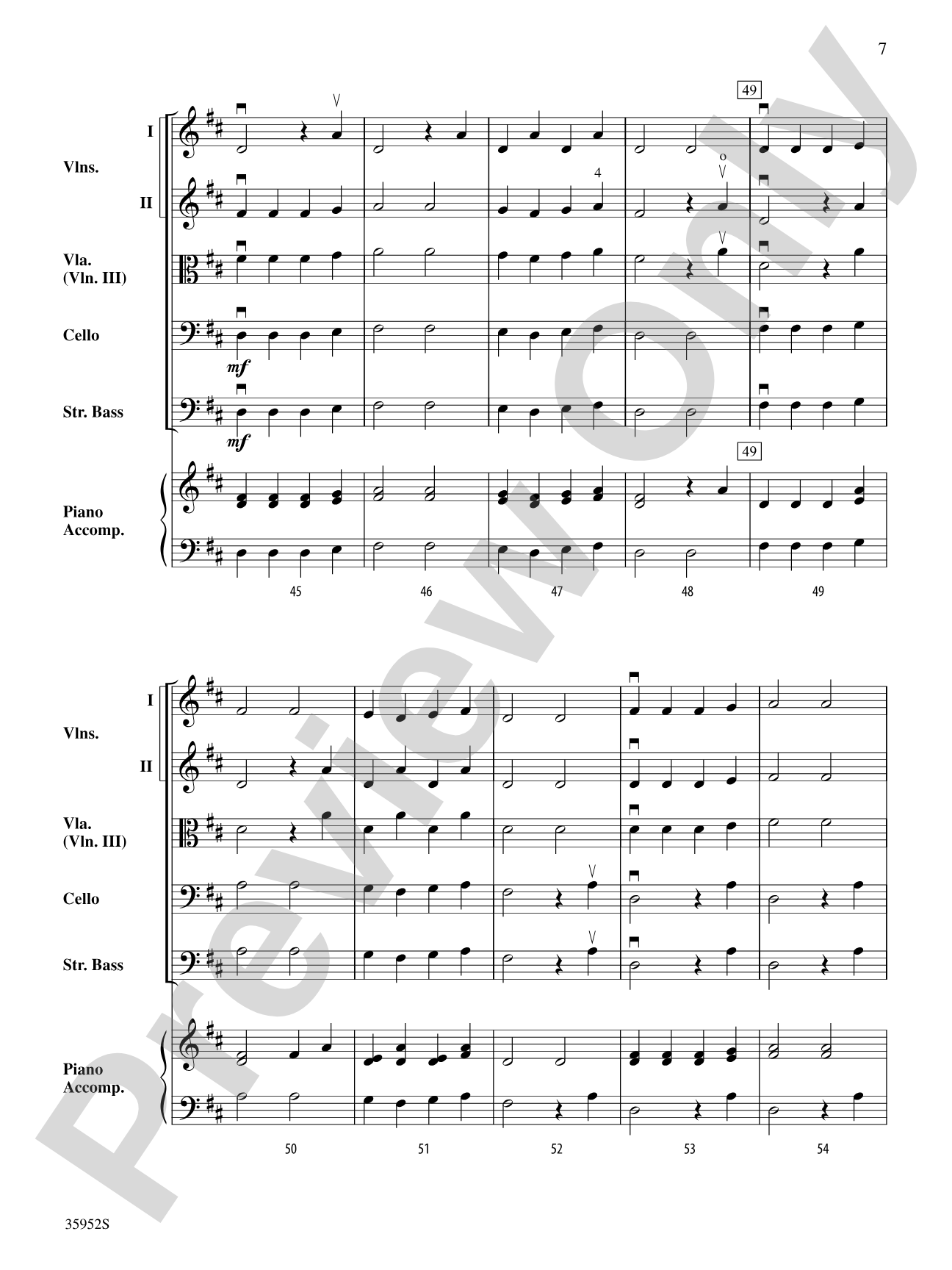 American Rounds: String Orchestra Conductor Score & Parts