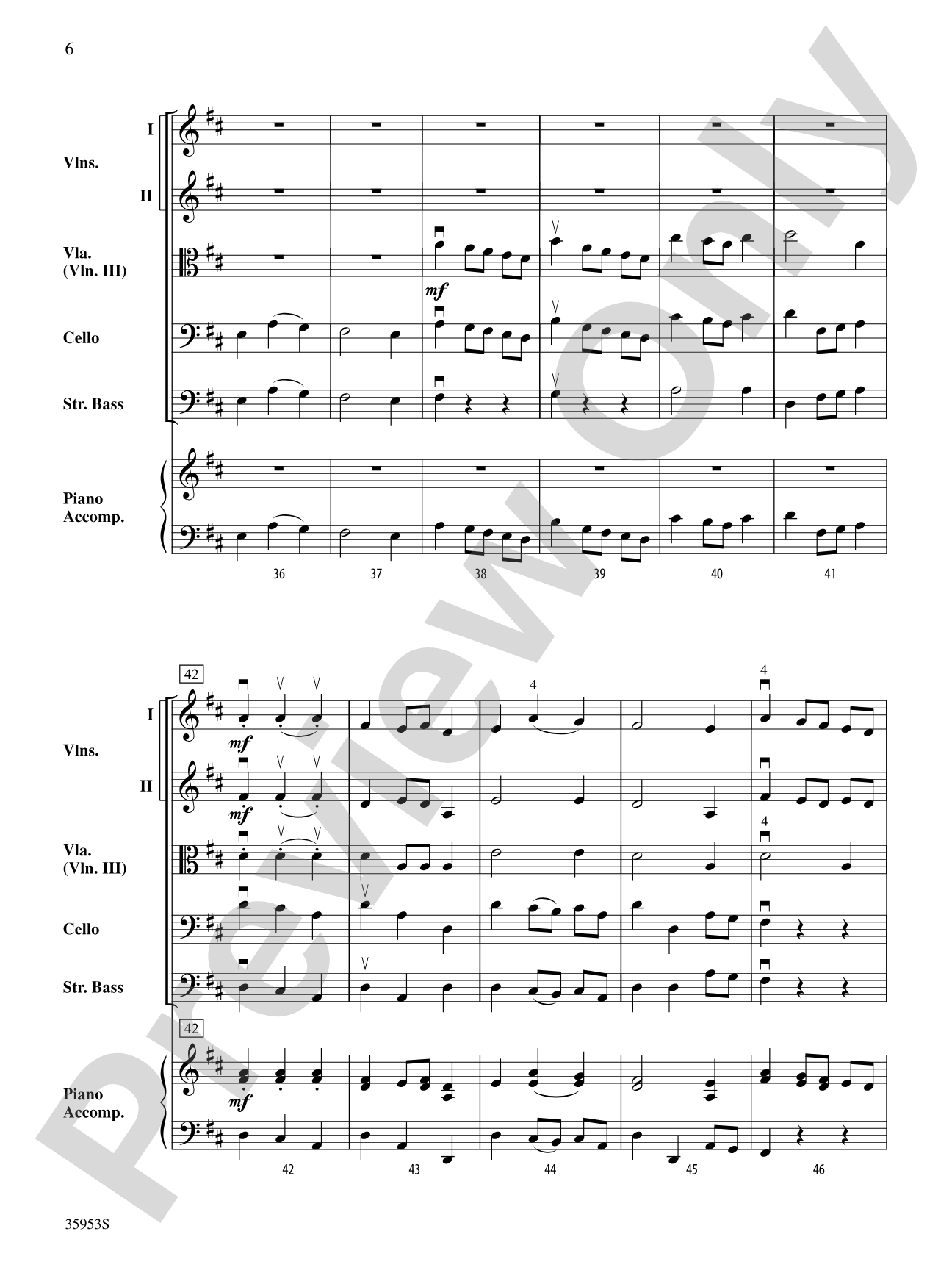 A Bach Fest: String Orchestra Conductor Score & Parts