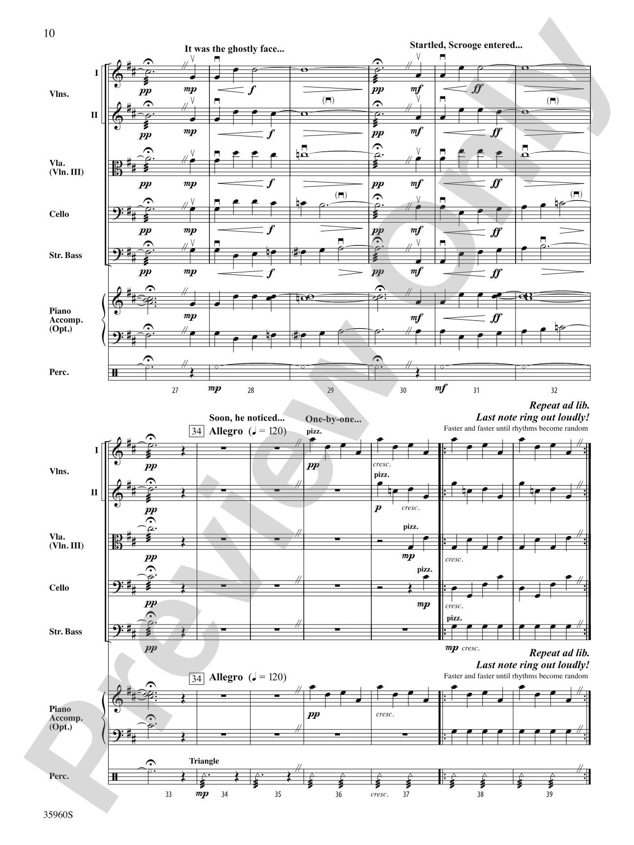 A Dickens Christmas Carol Suite: String Orchestra Conductor Score & Parts