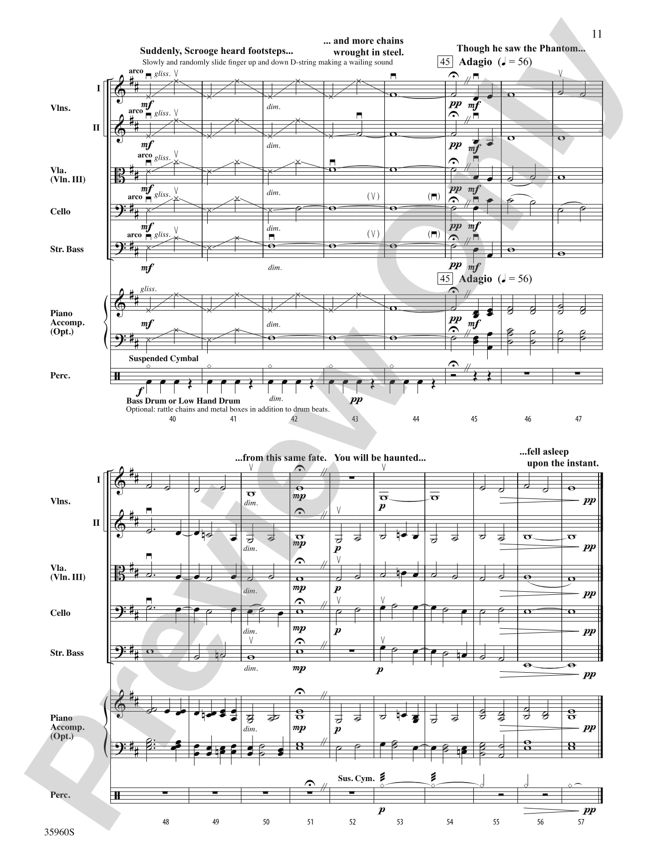 A Dickens Christmas Carol Suite: String Orchestra Conductor Score & Parts