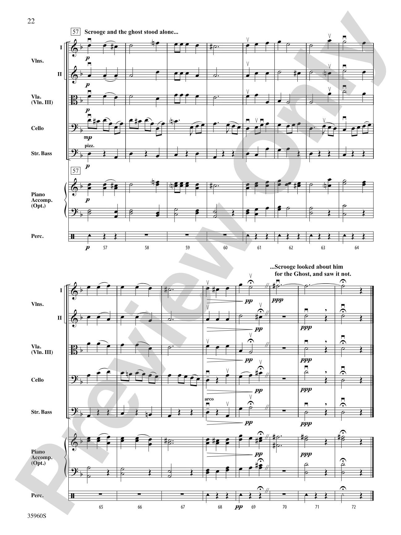 A Dickens Christmas Carol Suite: String Orchestra Conductor Score & Parts