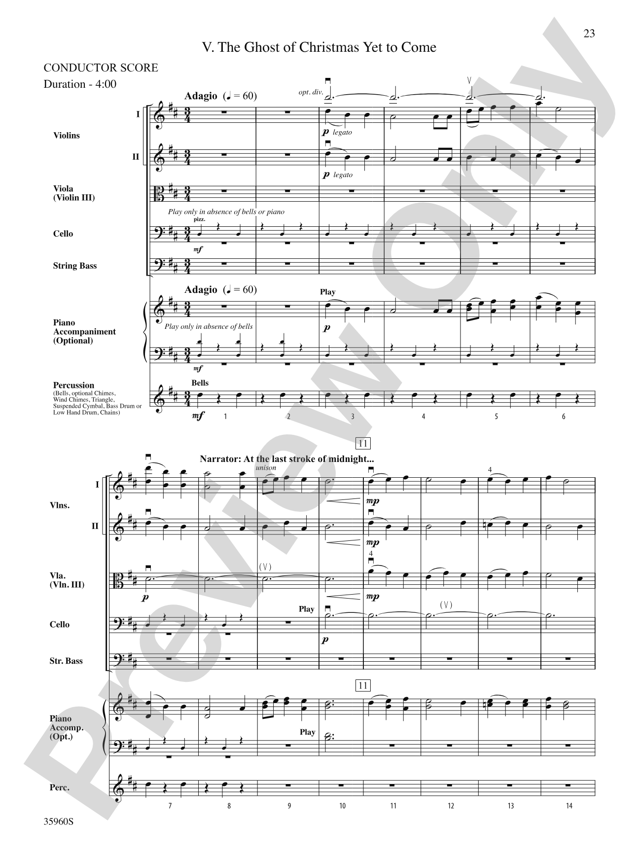 A Dickens Christmas Carol Suite: String Orchestra Conductor Score & Parts