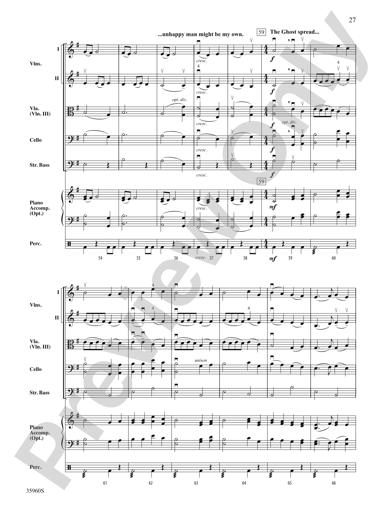 A Dickens Christmas Carol Suite: String Orchestra Conductor Score & Parts