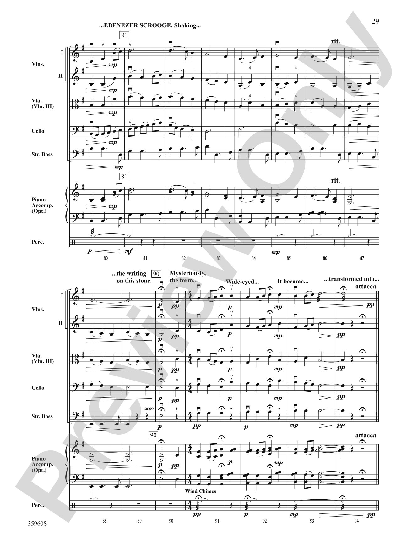 A Dickens Christmas Carol Suite: String Orchestra Conductor Score & Parts