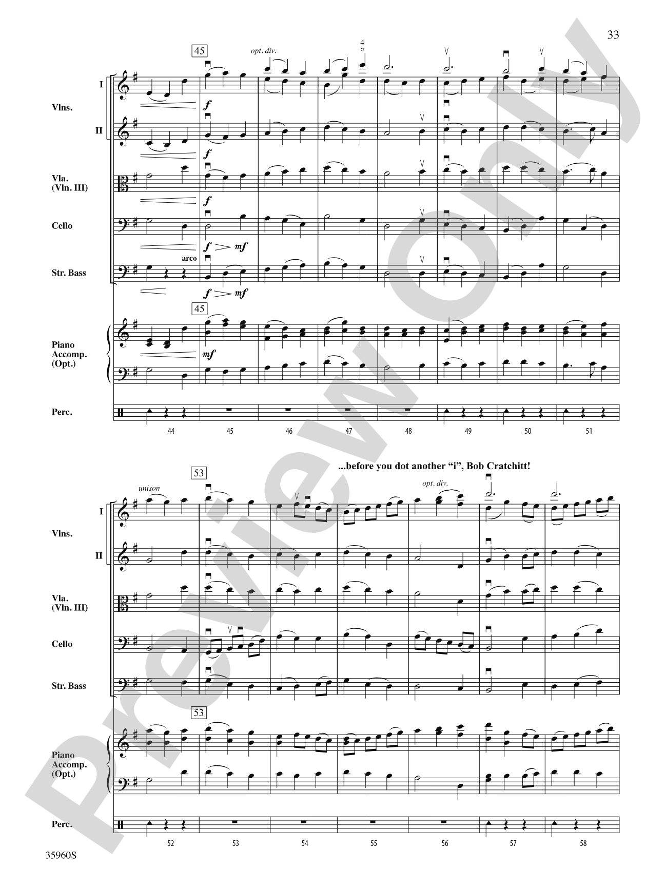 A Dickens Christmas Carol Suite: String Orchestra Conductor Score & Parts