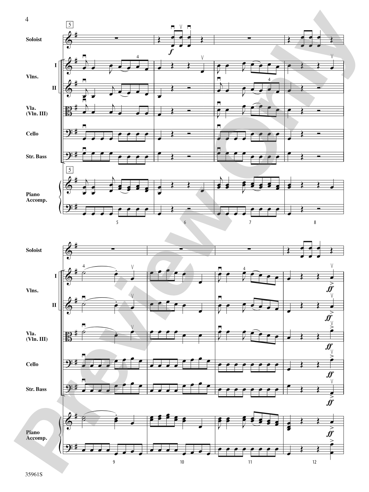 Guest Soloist: Score