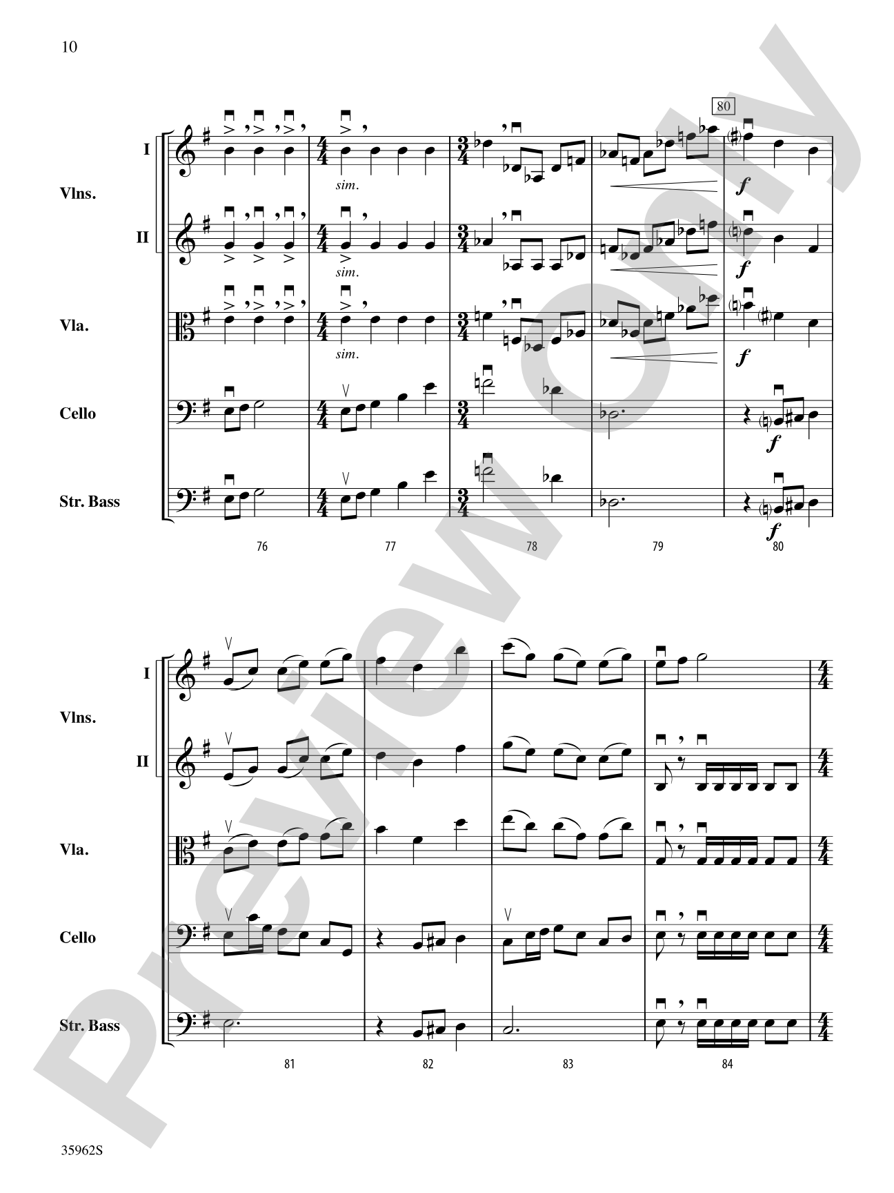 The Emerald Falcon: String Orchestra Conductor Score & Parts