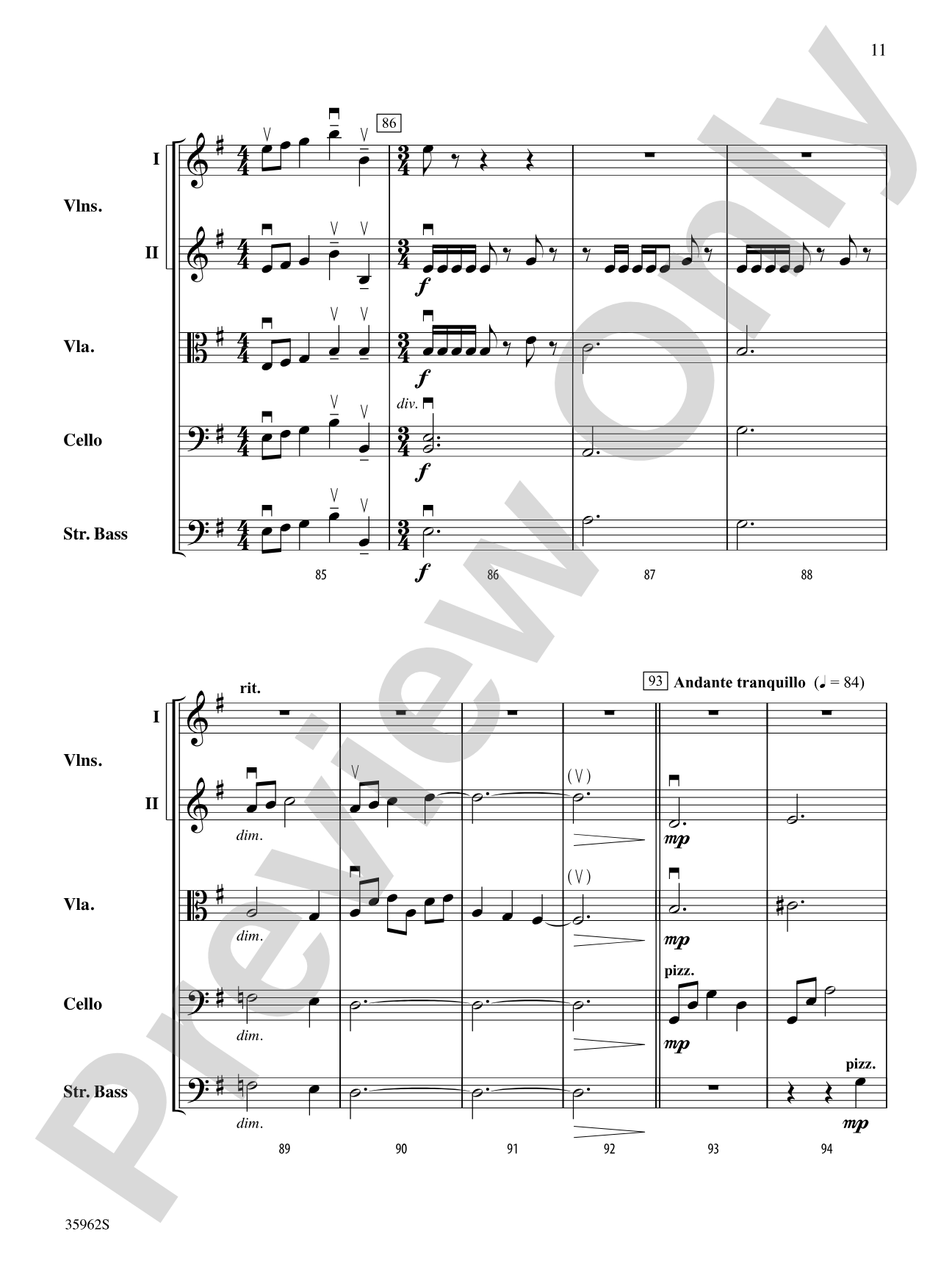 The Emerald Falcon: String Orchestra Conductor Score & Parts