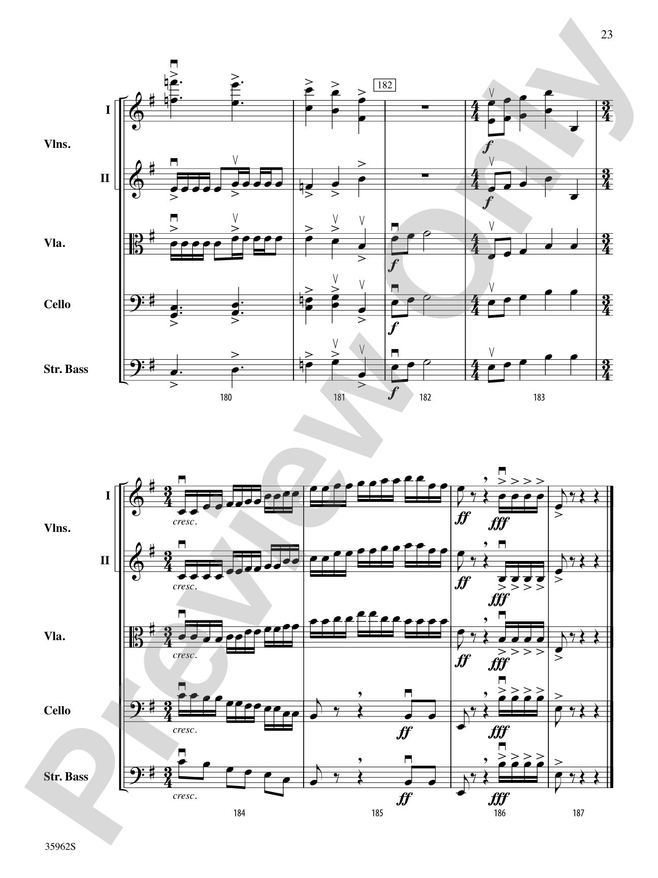 The Emerald Falcon: String Orchestra Conductor Score & Parts