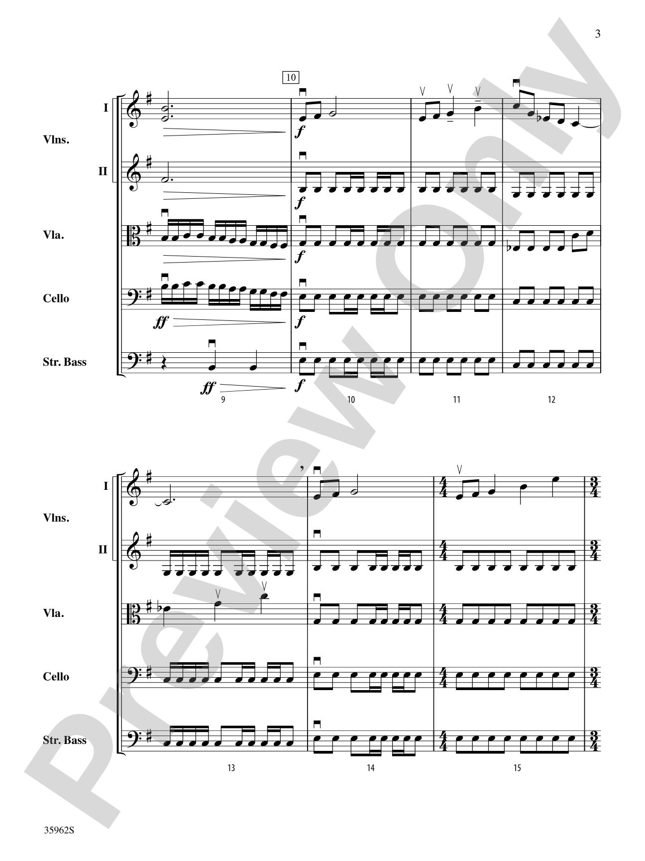 The Emerald Falcon: String Orchestra Conductor Score & Parts