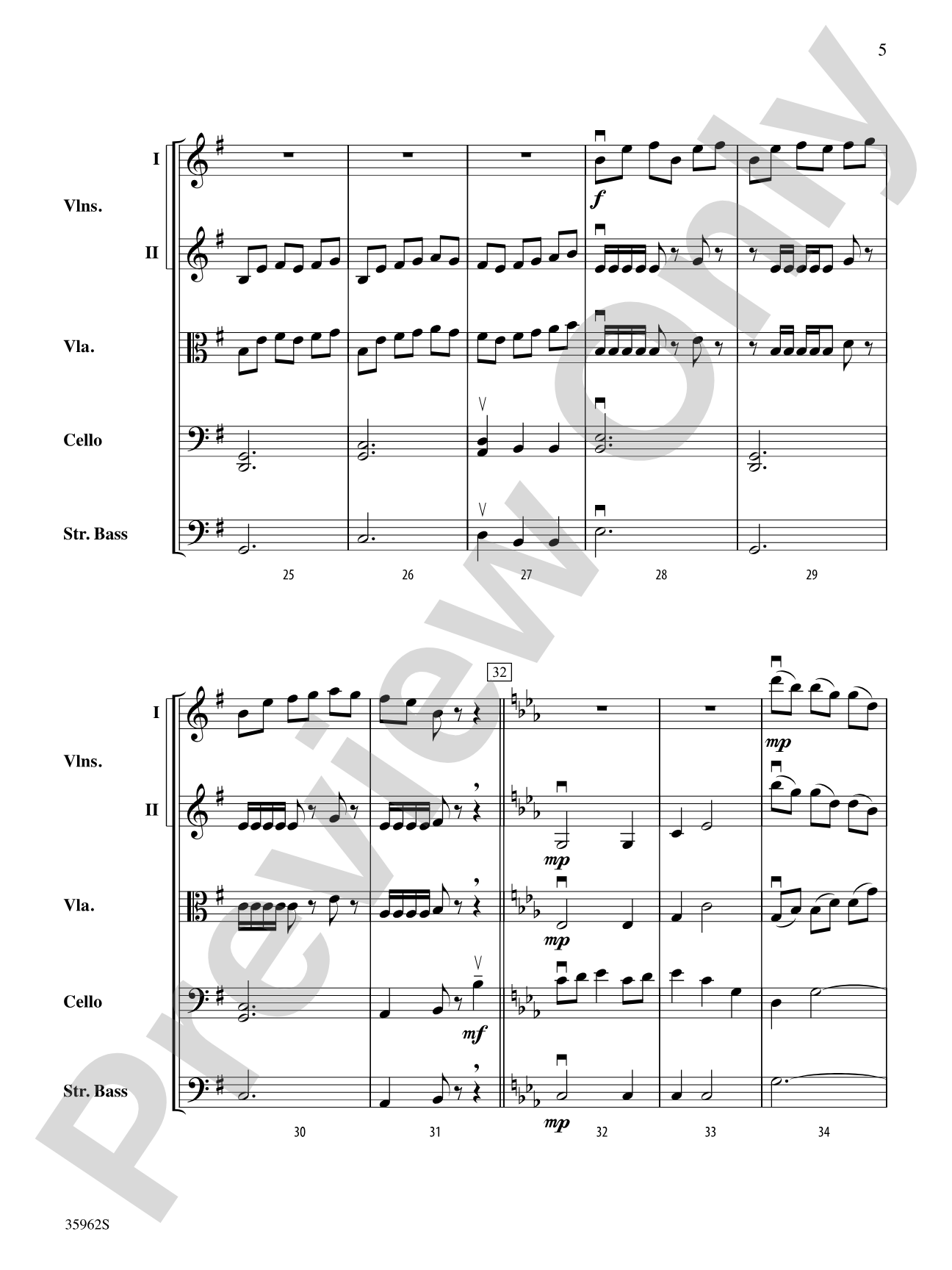 The Emerald Falcon: String Orchestra Conductor Score & Parts