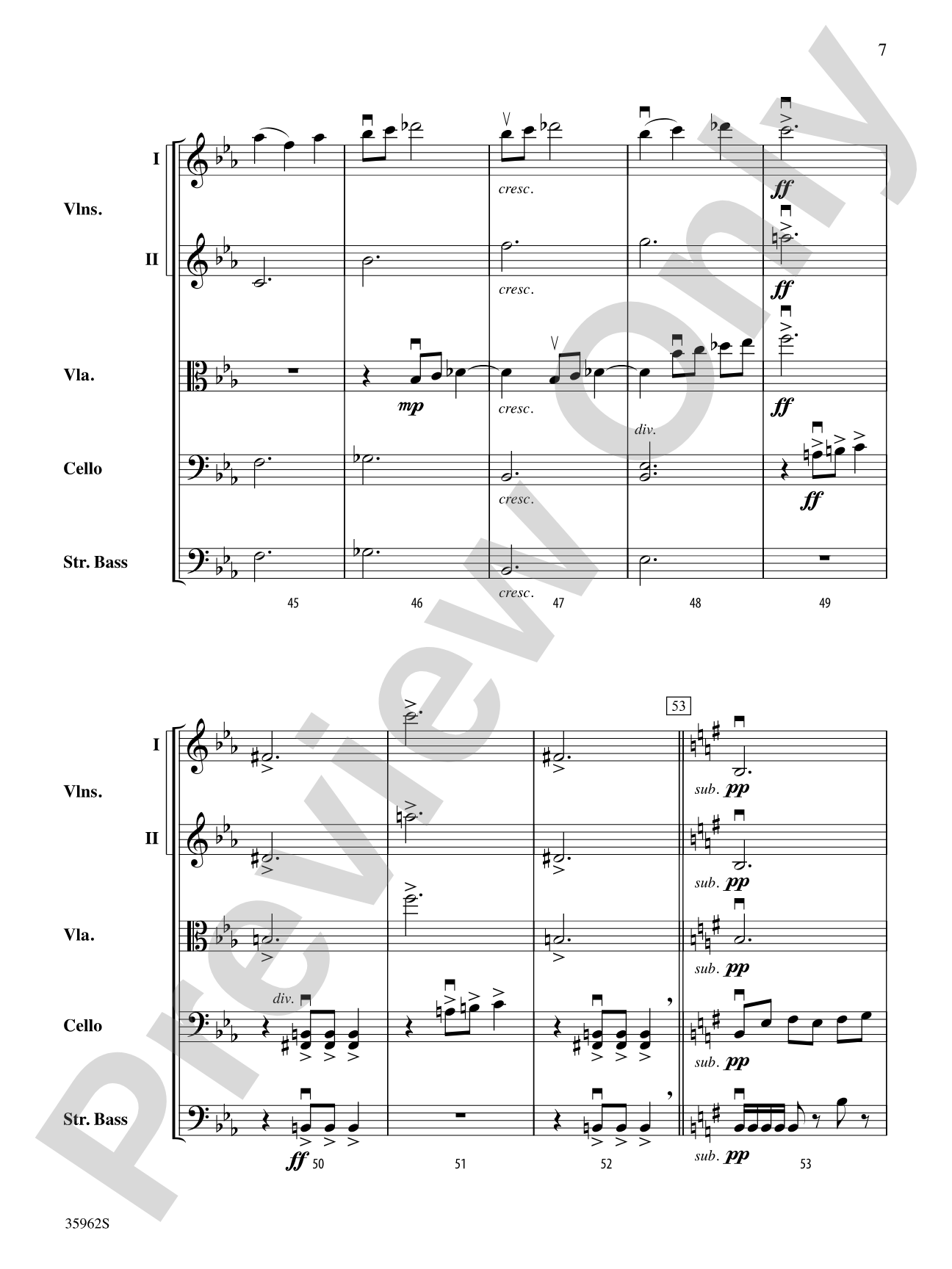 The Emerald Falcon: String Orchestra Conductor Score & Parts