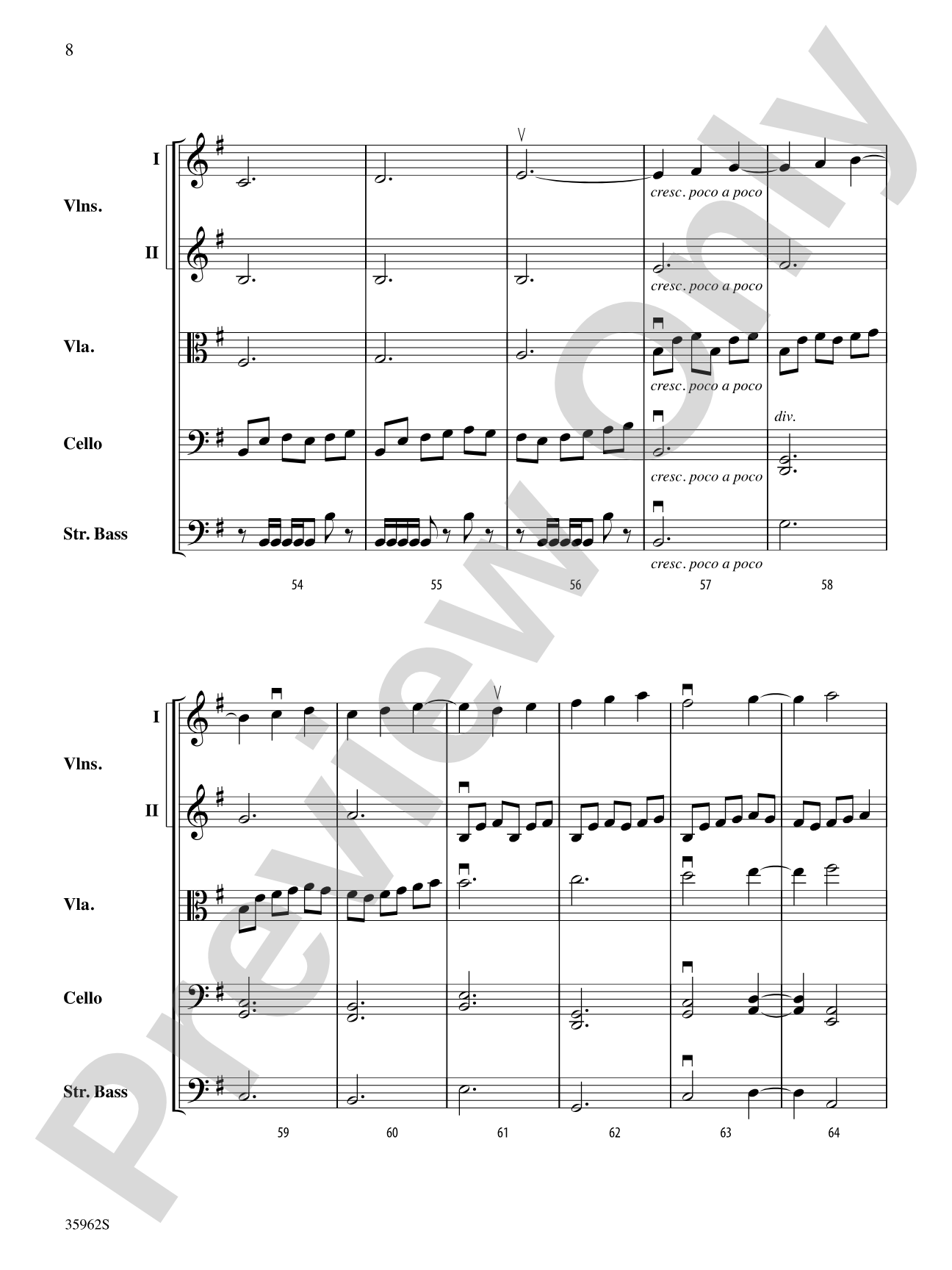 The Emerald Falcon: String Orchestra Conductor Score & Parts