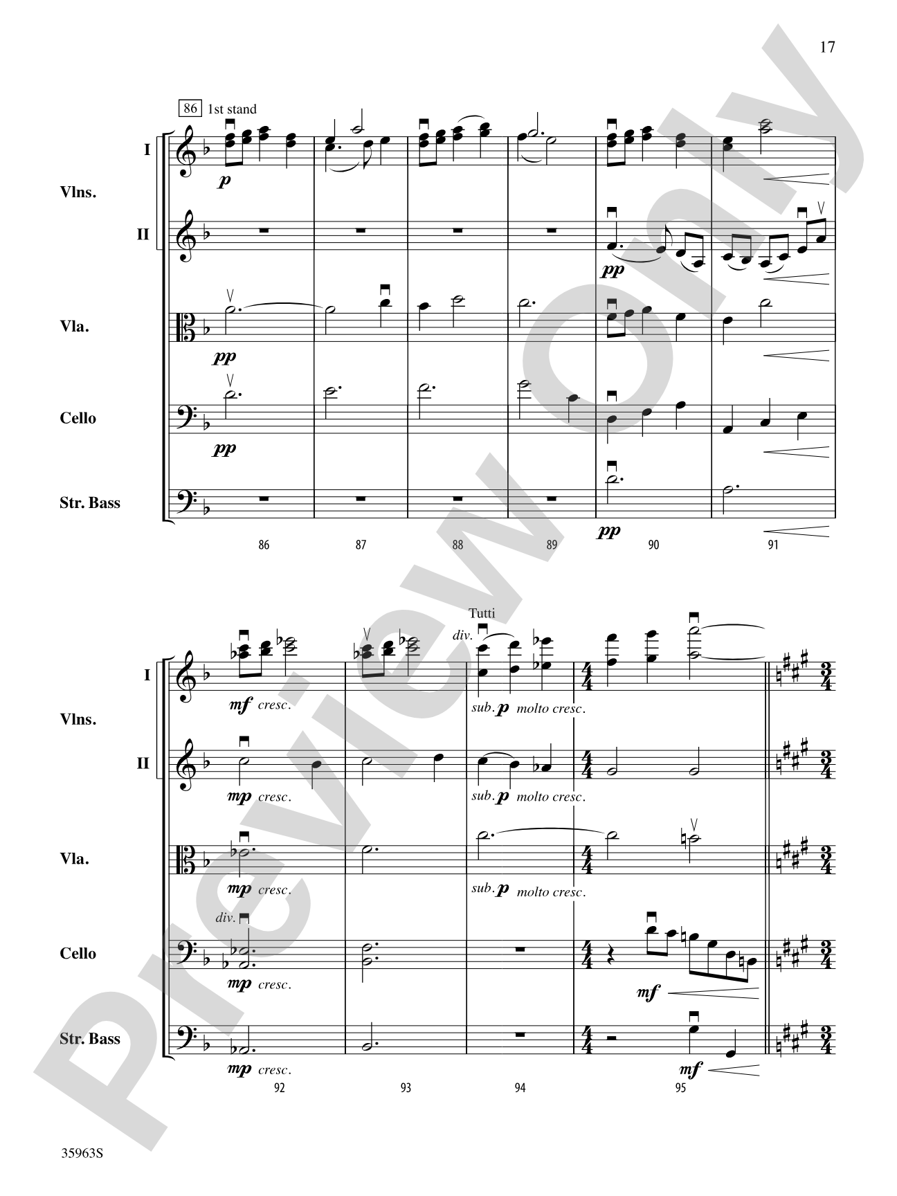 Vanishing Pointe: String Orchestra Conductor Score & Parts