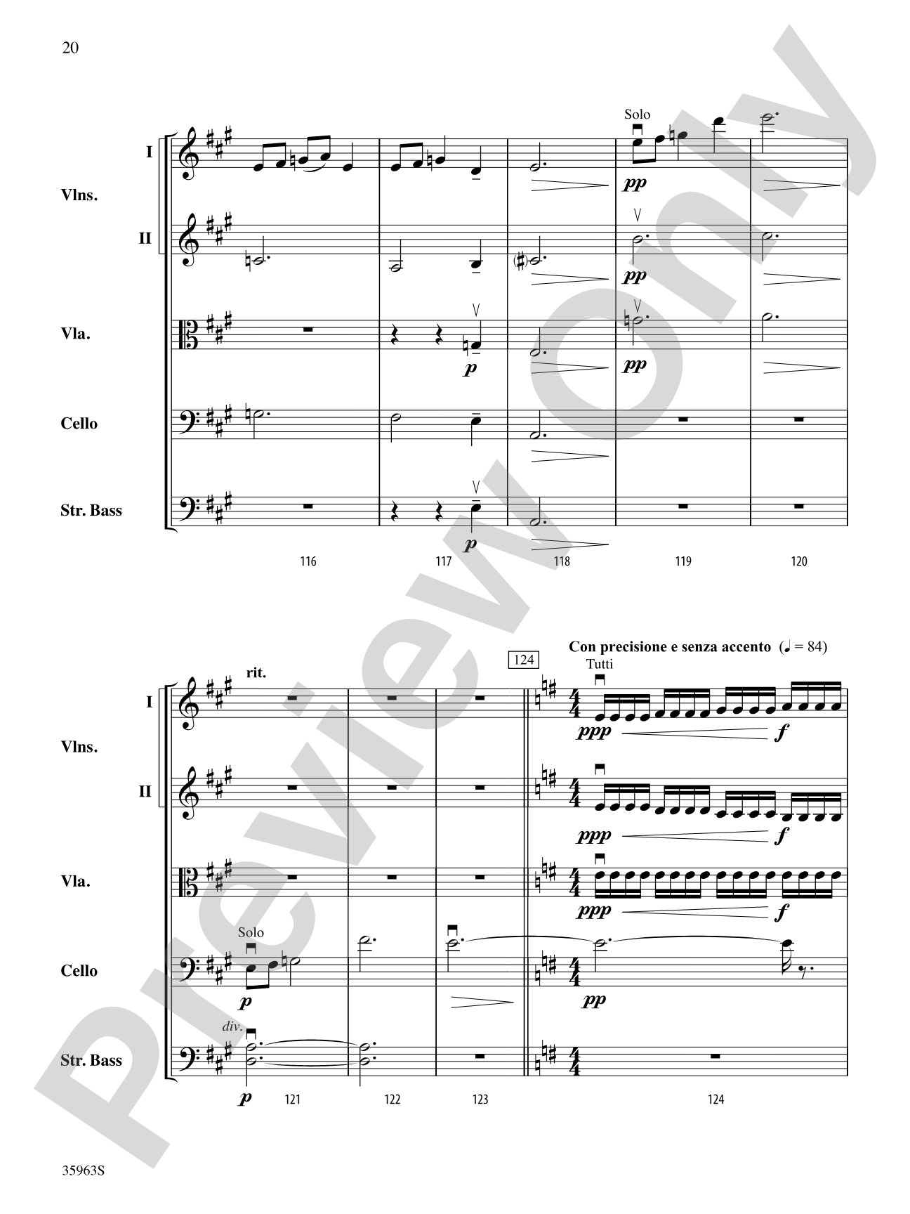 Vanishing Pointe: String Orchestra Conductor Score & Parts