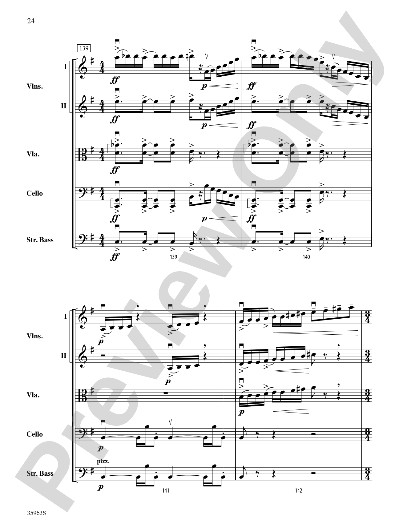 Vanishing Pointe: String Orchestra Conductor Score & Parts