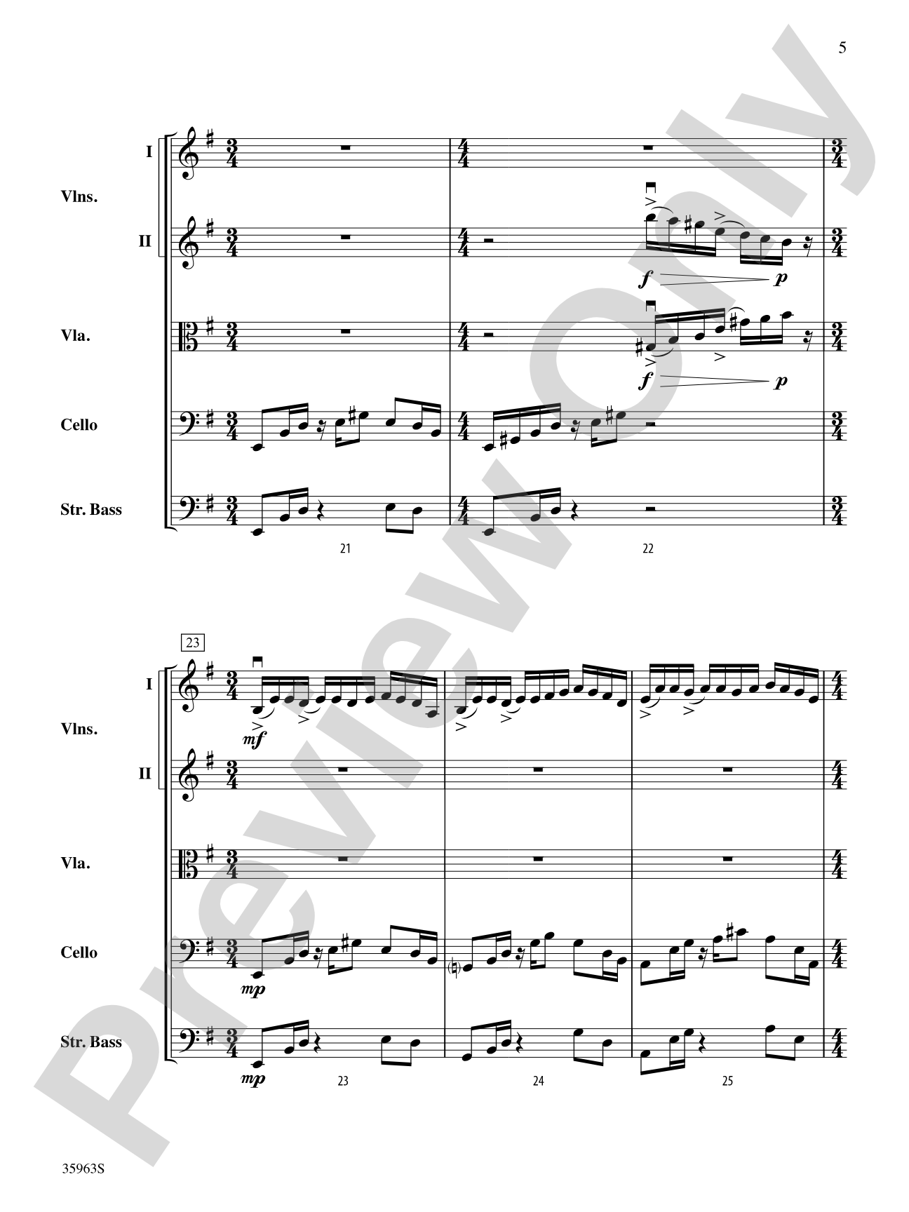 Vanishing Pointe: String Orchestra Conductor Score & Parts