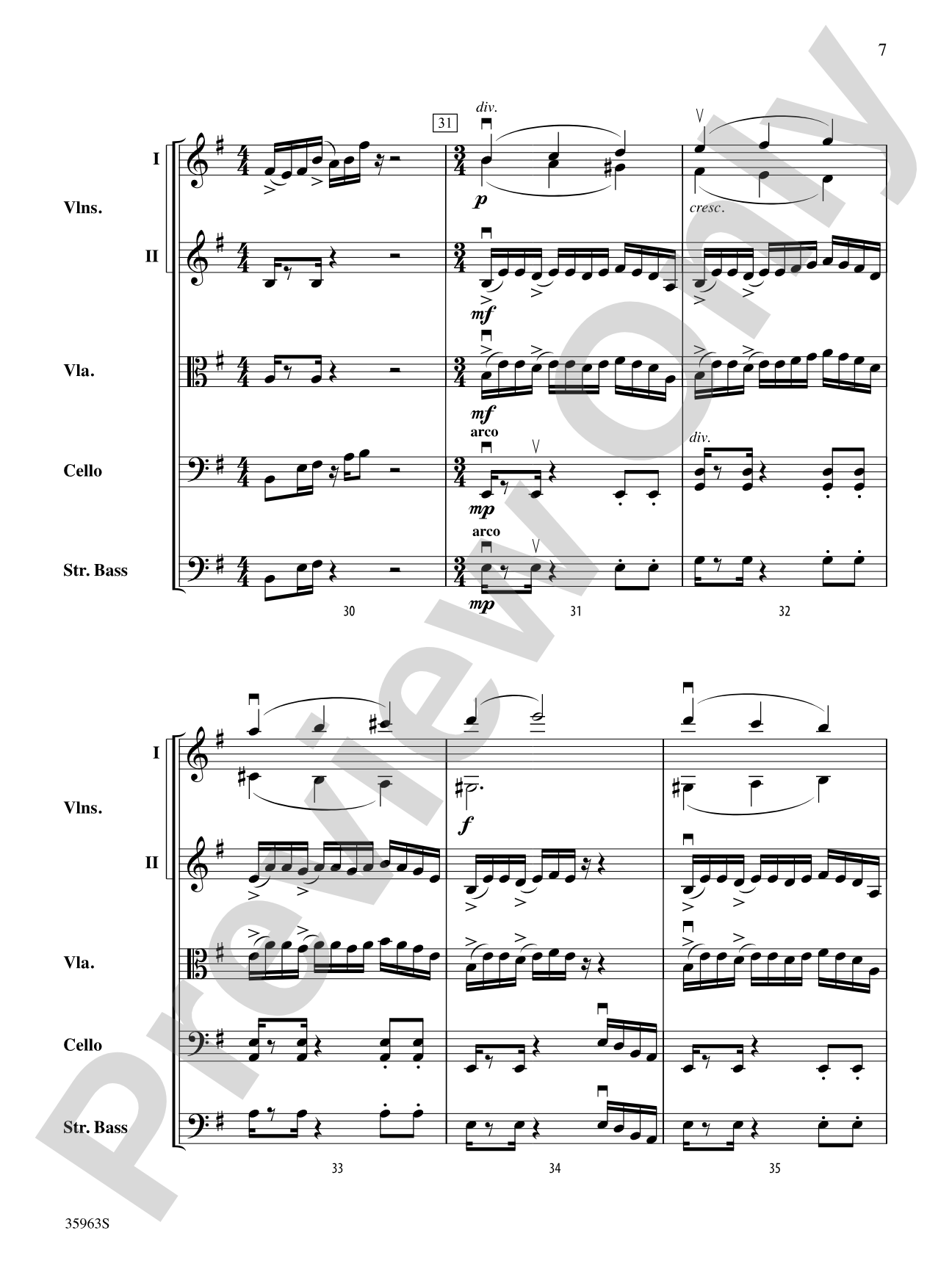 Vanishing Pointe: String Orchestra Conductor Score & Parts