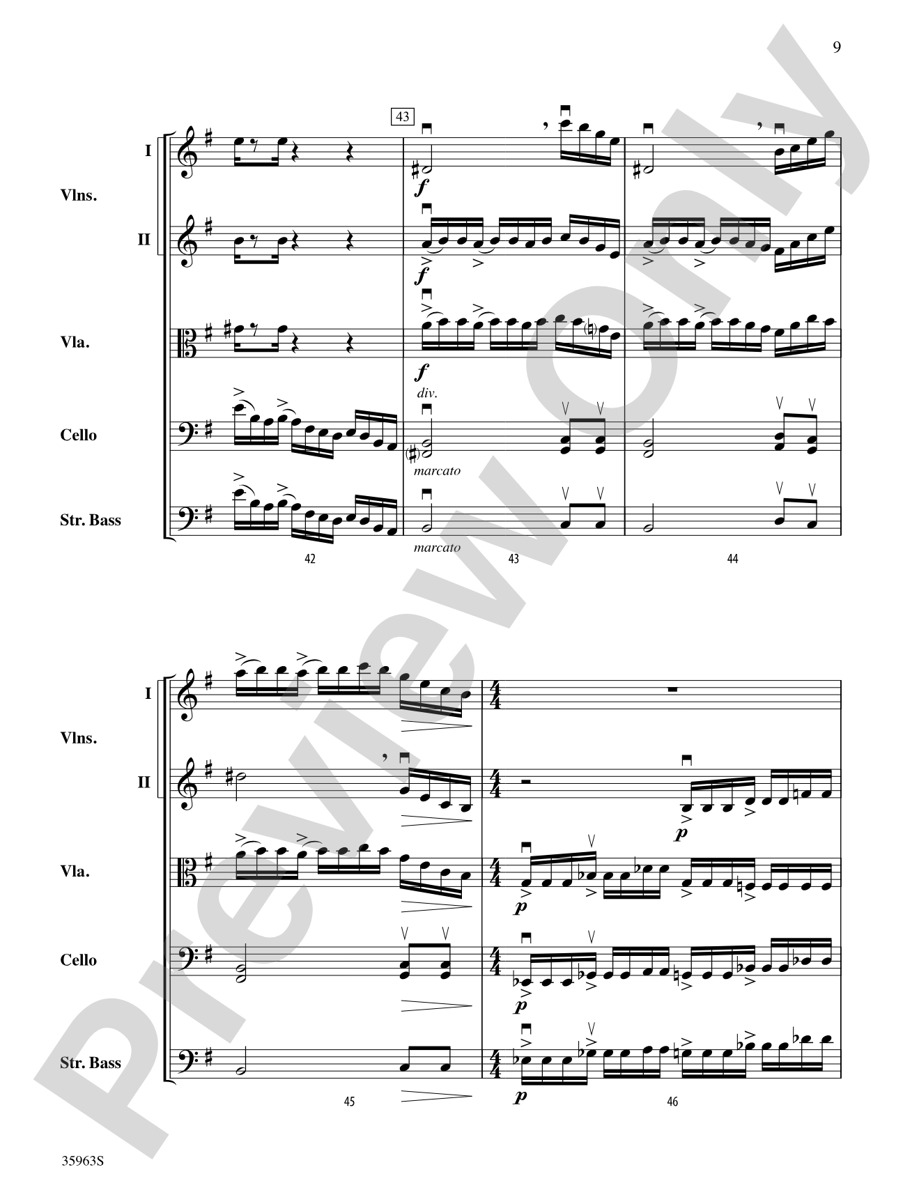 Vanishing Pointe: String Orchestra Conductor Score & Parts