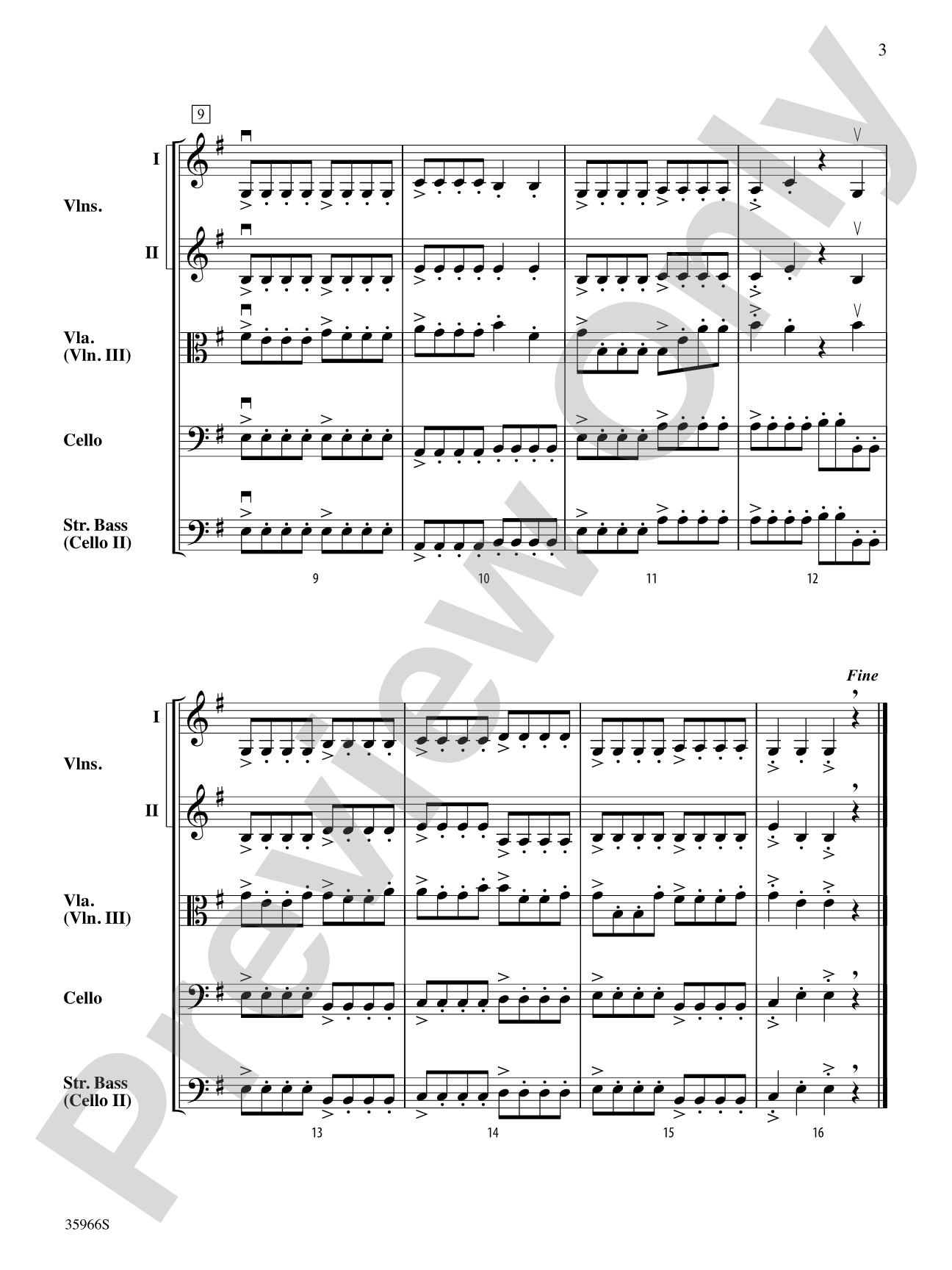Shadows of Venice: String Orchestra Conductor Score & Parts