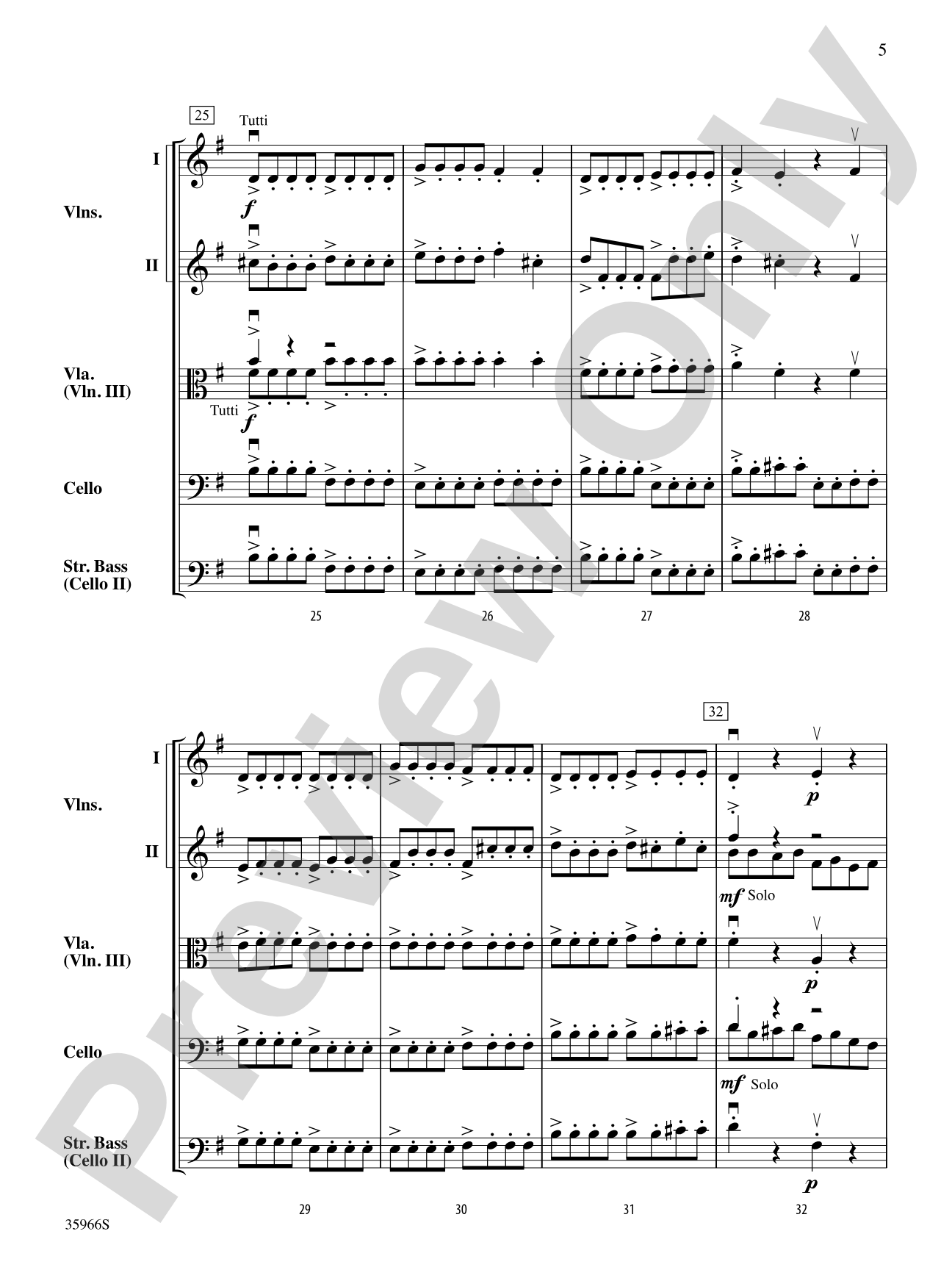 Shadows of Venice: String Orchestra Conductor Score & Parts