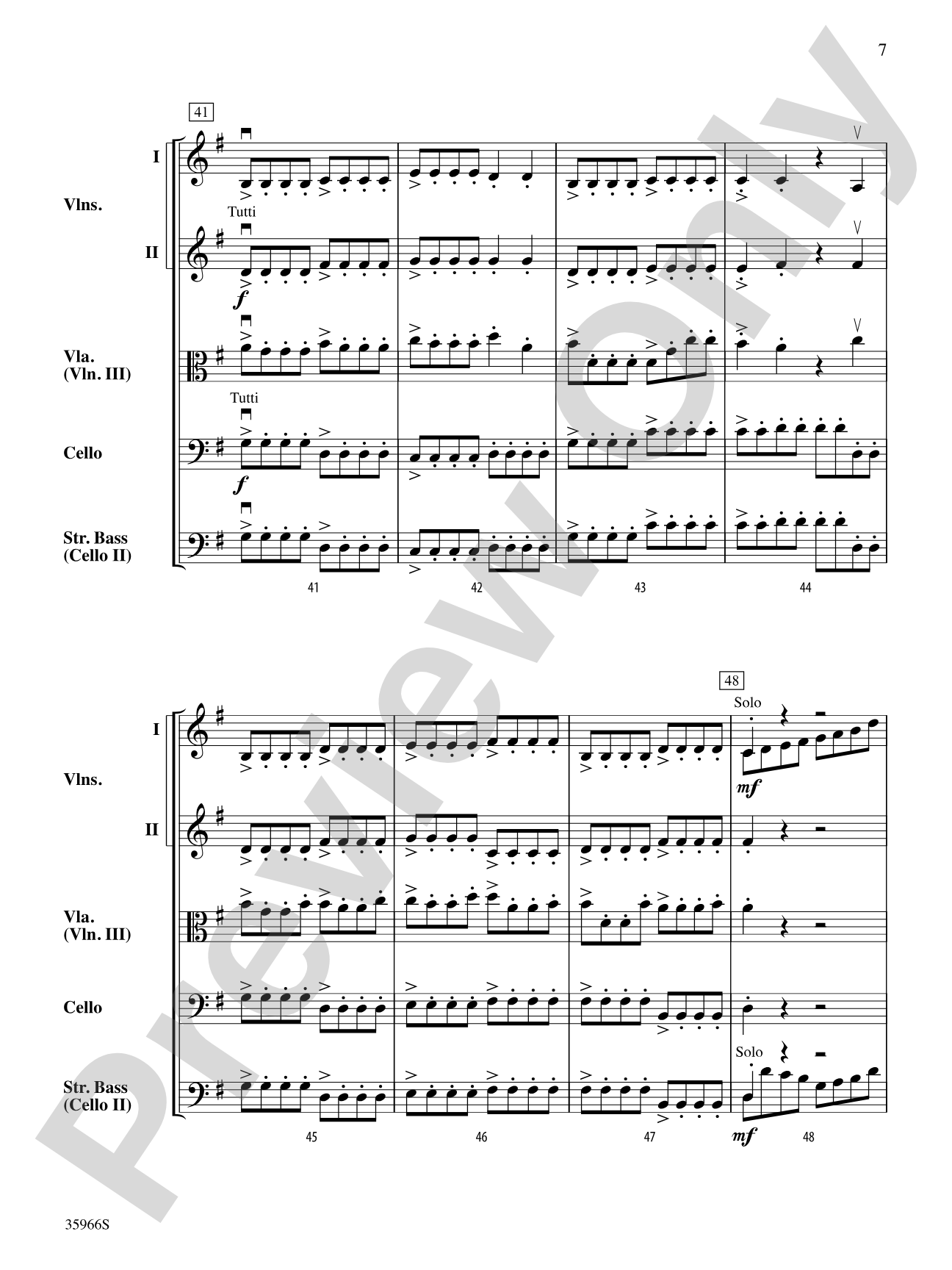 Shadows of Venice: String Orchestra Conductor Score & Parts