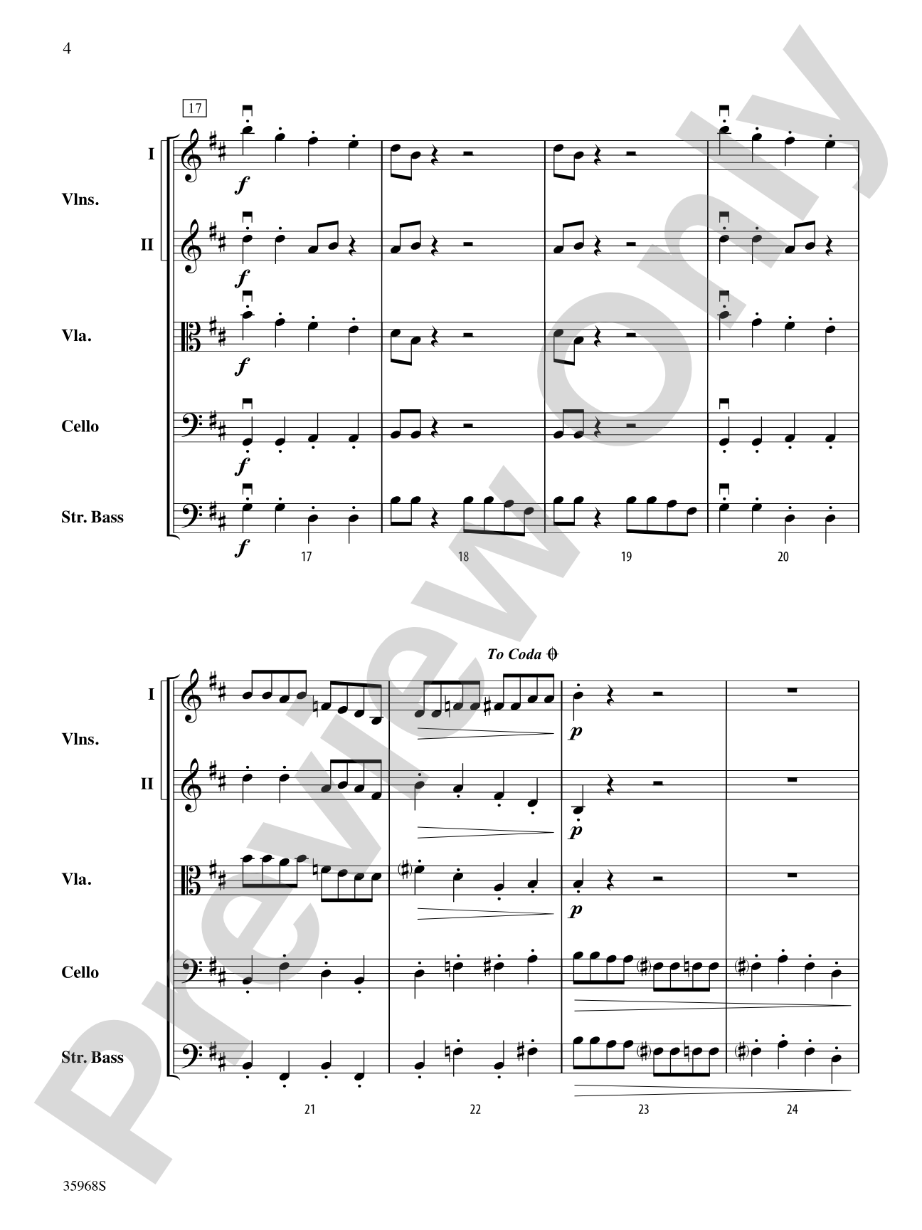 Moon Bass: String Orchestra Conductor Score & Parts